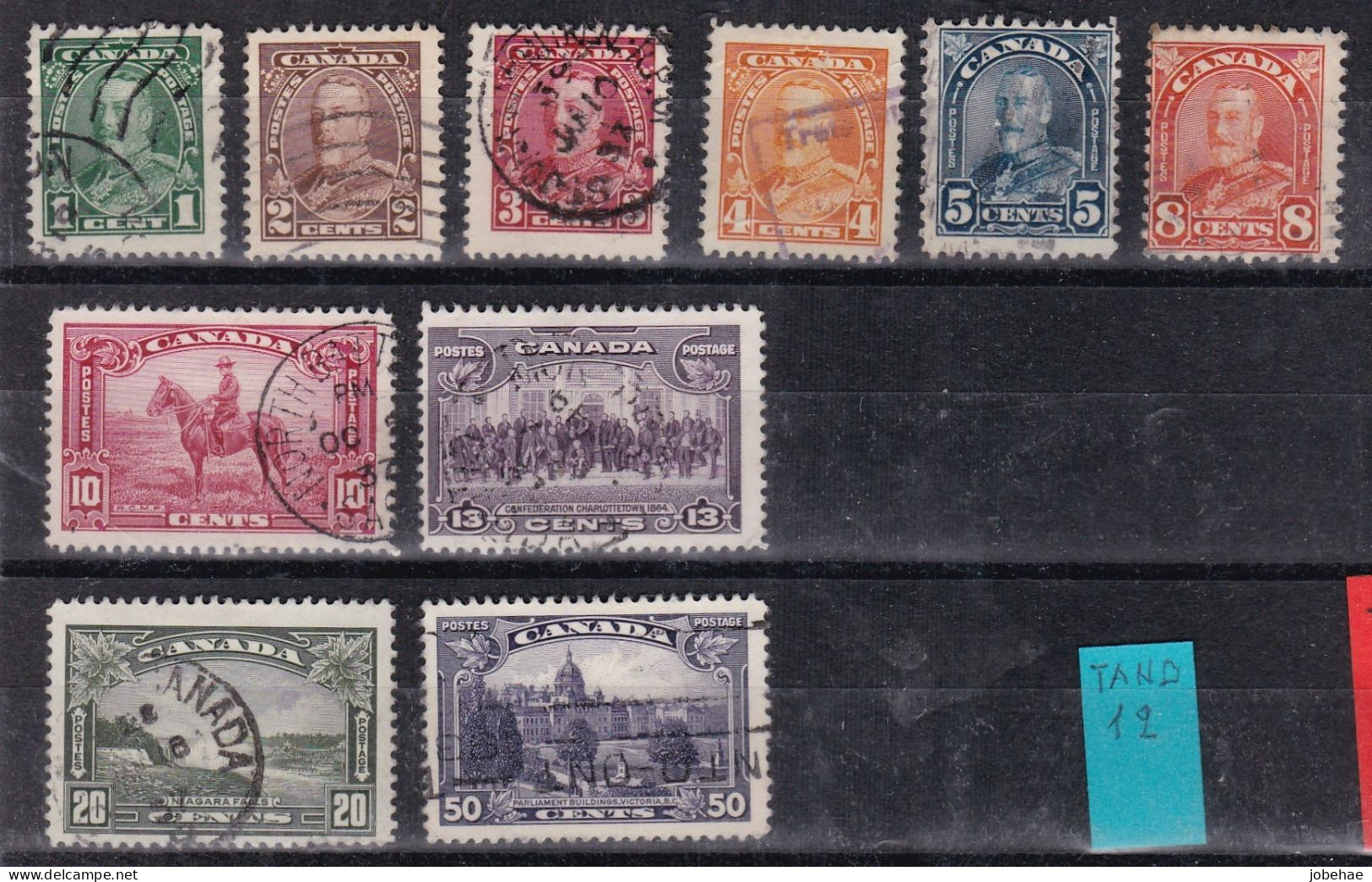 Canada YT° 179-189 - Used Stamps