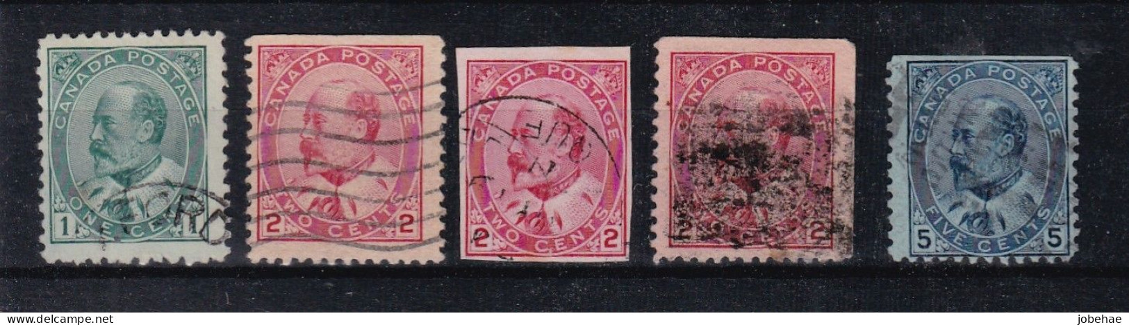 Canada YT° 78-84 - Used Stamps