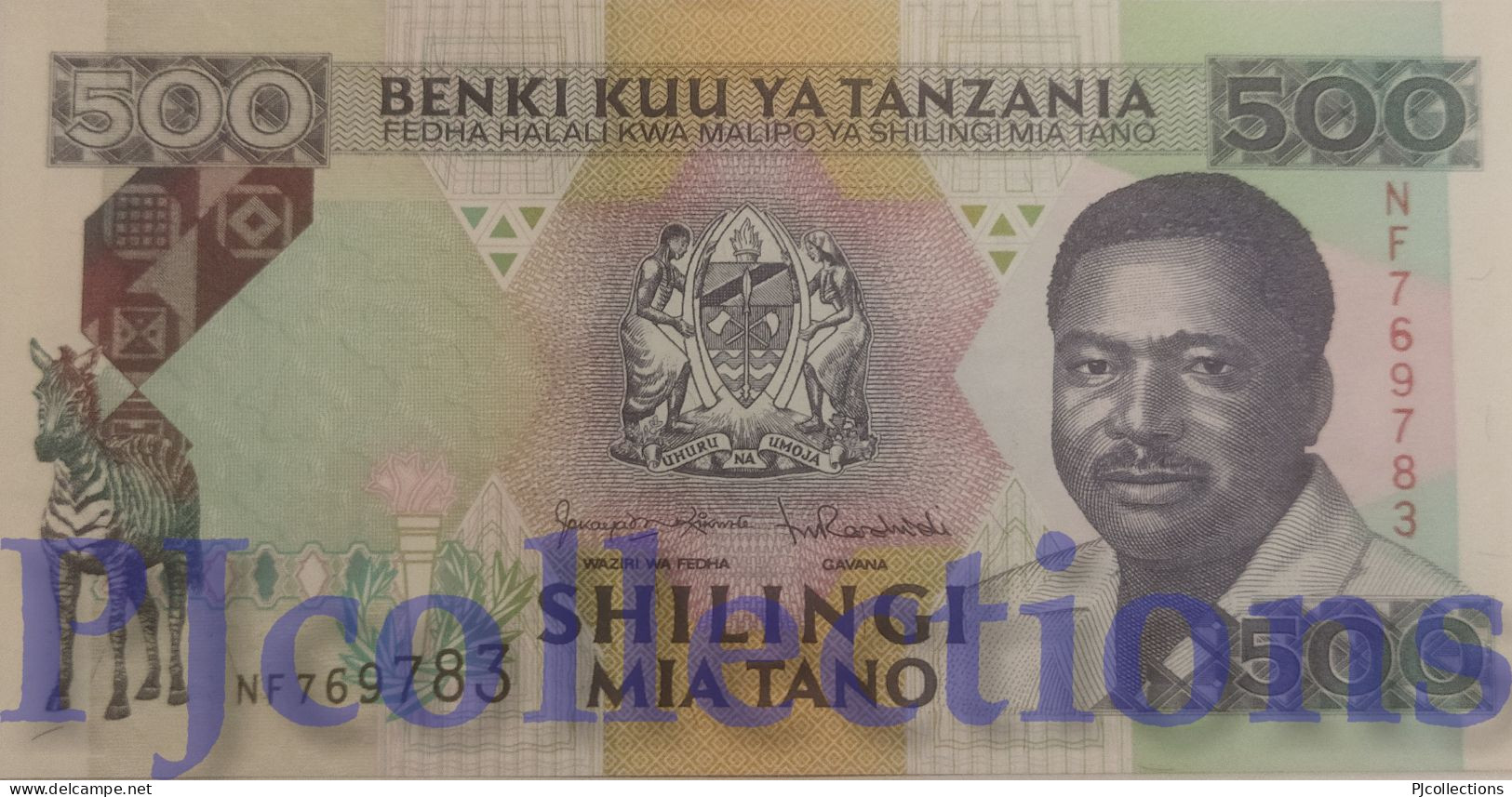 TANZANIA 500 SHILINGI 1993 PICK 26c UNC - Tansania