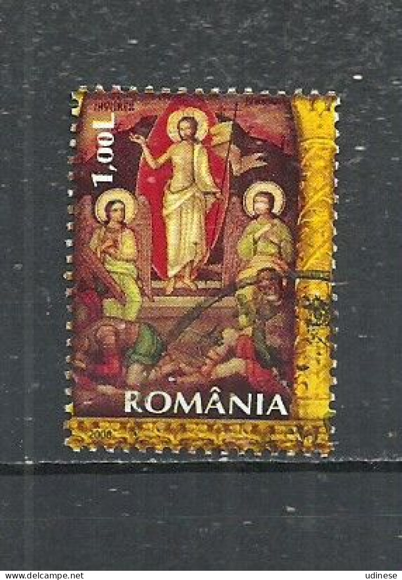 ROMANIA 2008 - EASTER  - POSTALLY USED  OBLITERE GESTEMPELT USADO - Gebruikt