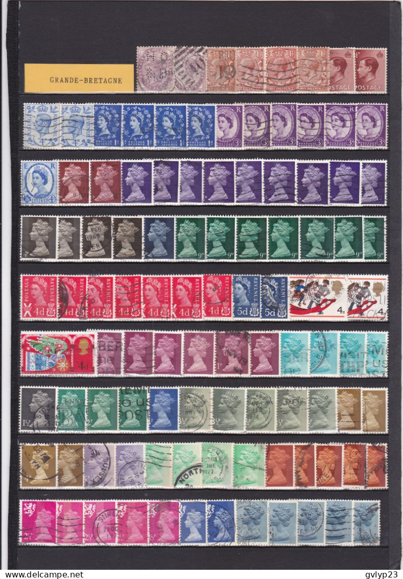 UN LOT DE 301 TIMBRES OBLITERES DONT MULTIPLES - Collections