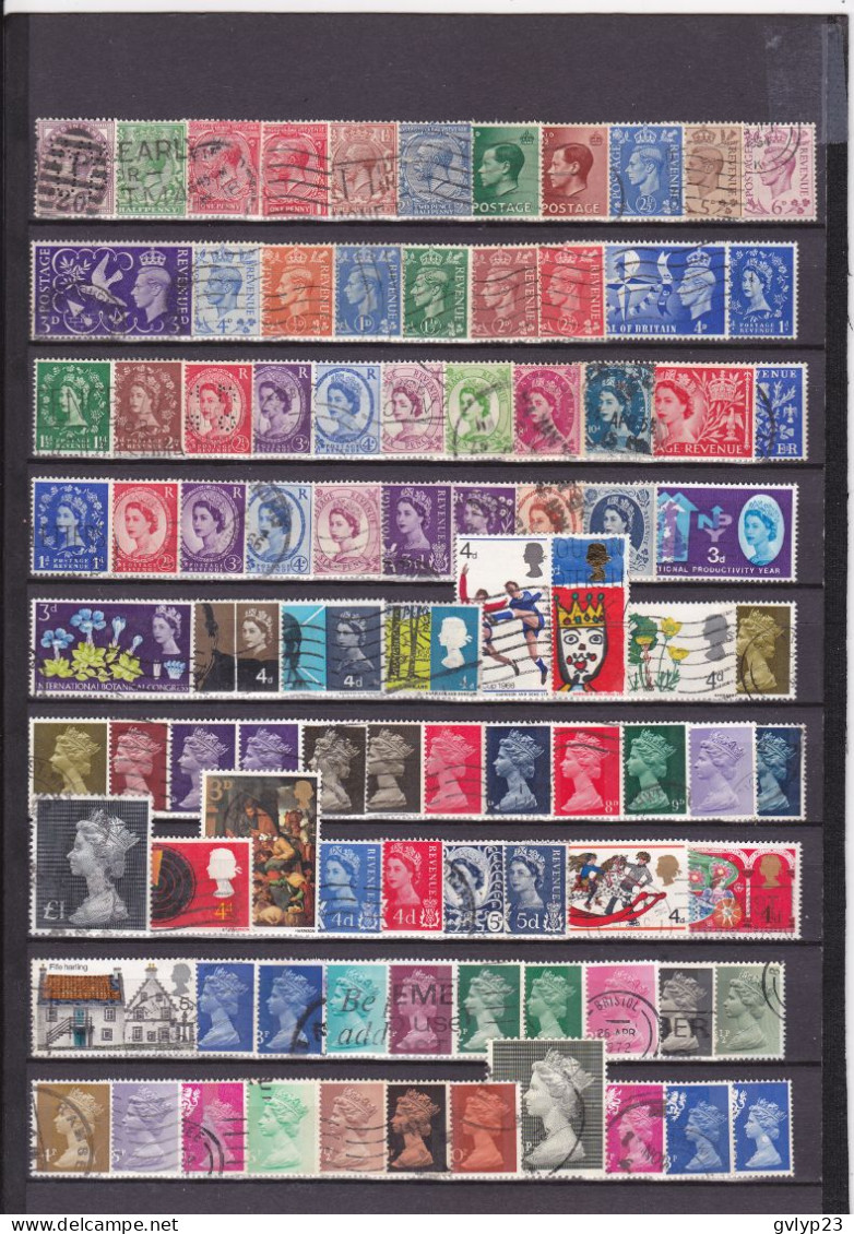 UN LOT DE 341 TIMBRES OBLITERES DONT MULTIPLES - Collections