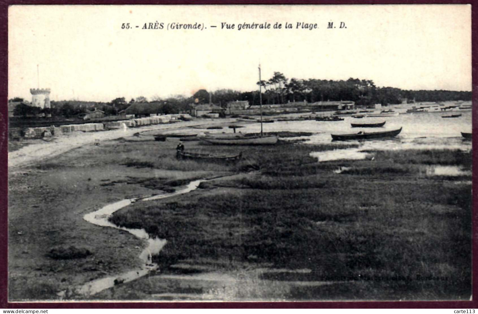 33 - B28106CPA - ARES - Vue Générale De La Plage - Très Bon état - GIRONDE - Arès