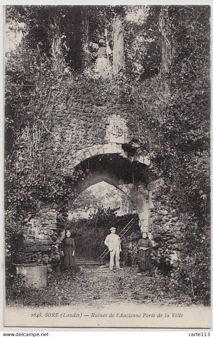 40 - B16930CPA - SORE - Ruines Ancienne Porte De La Ville - Parfait état - LANDES - Sore