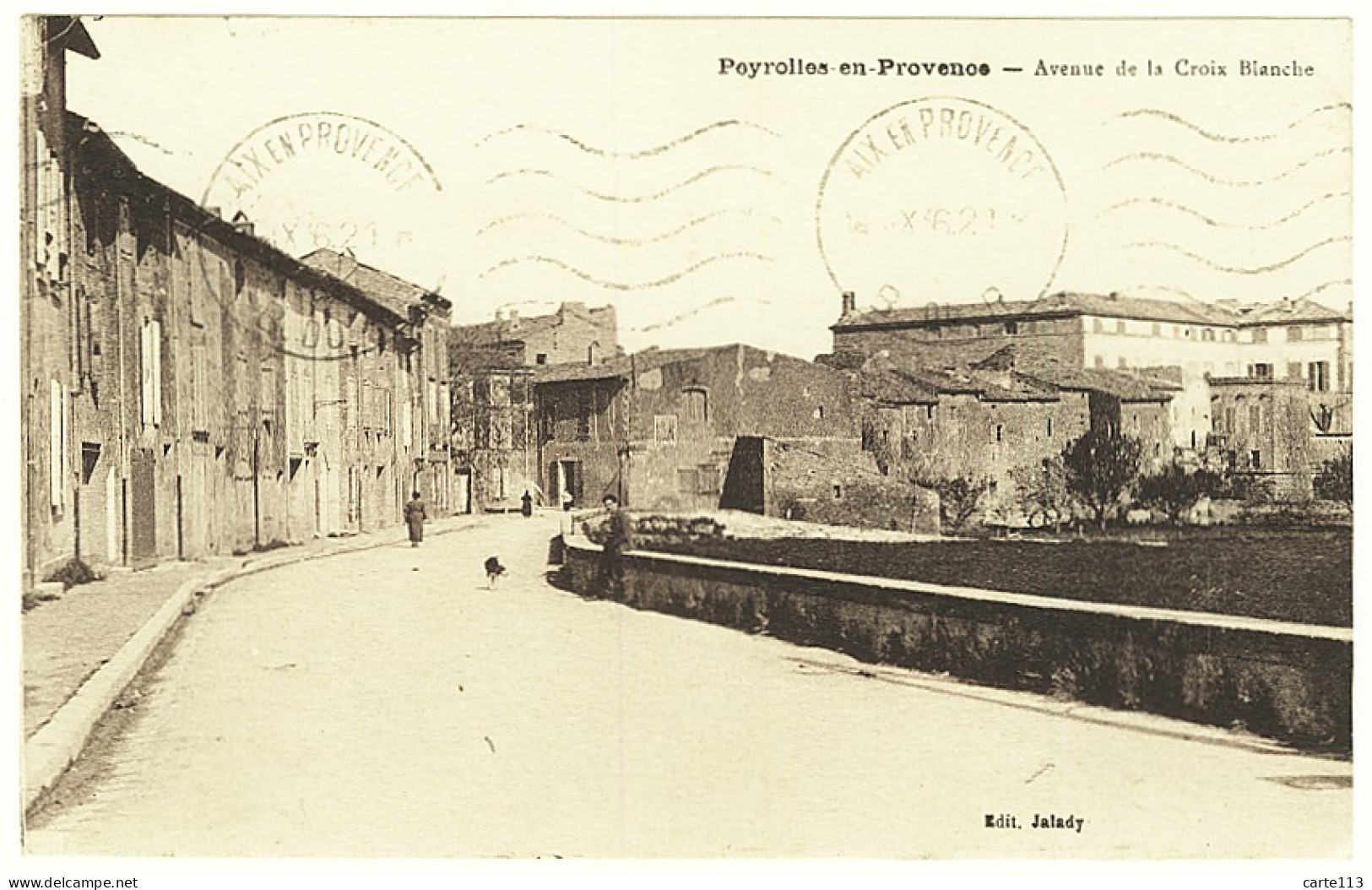 13 - B9491CPA - PEYROLLES EN PROVENCE - Avenue De La Croix Blanche - Parfait état - BOUCHES-DU-RHONE - Peyrolles