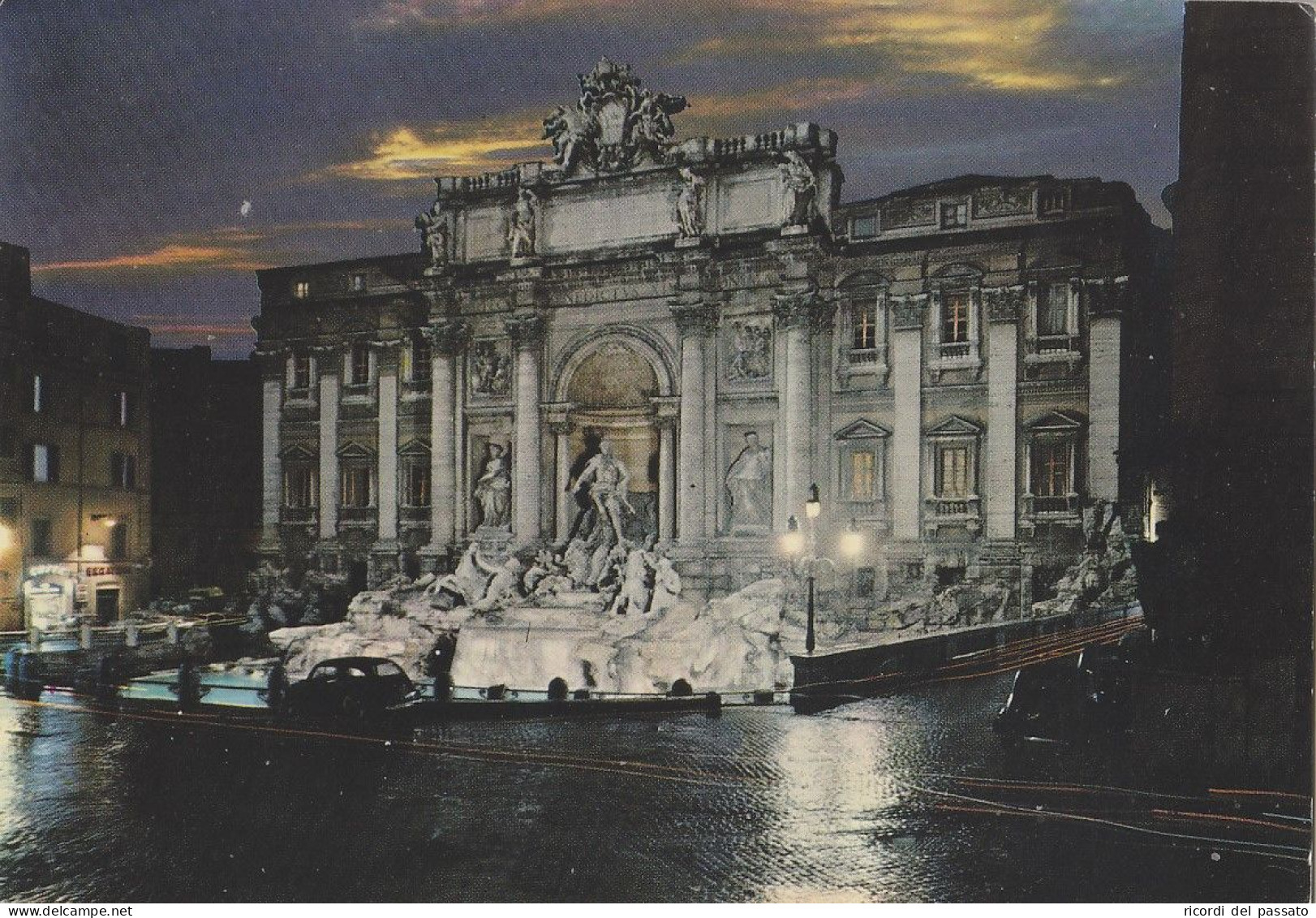 Cartolina Roma - Fontana Di Trevi - Fontana Di Trevi