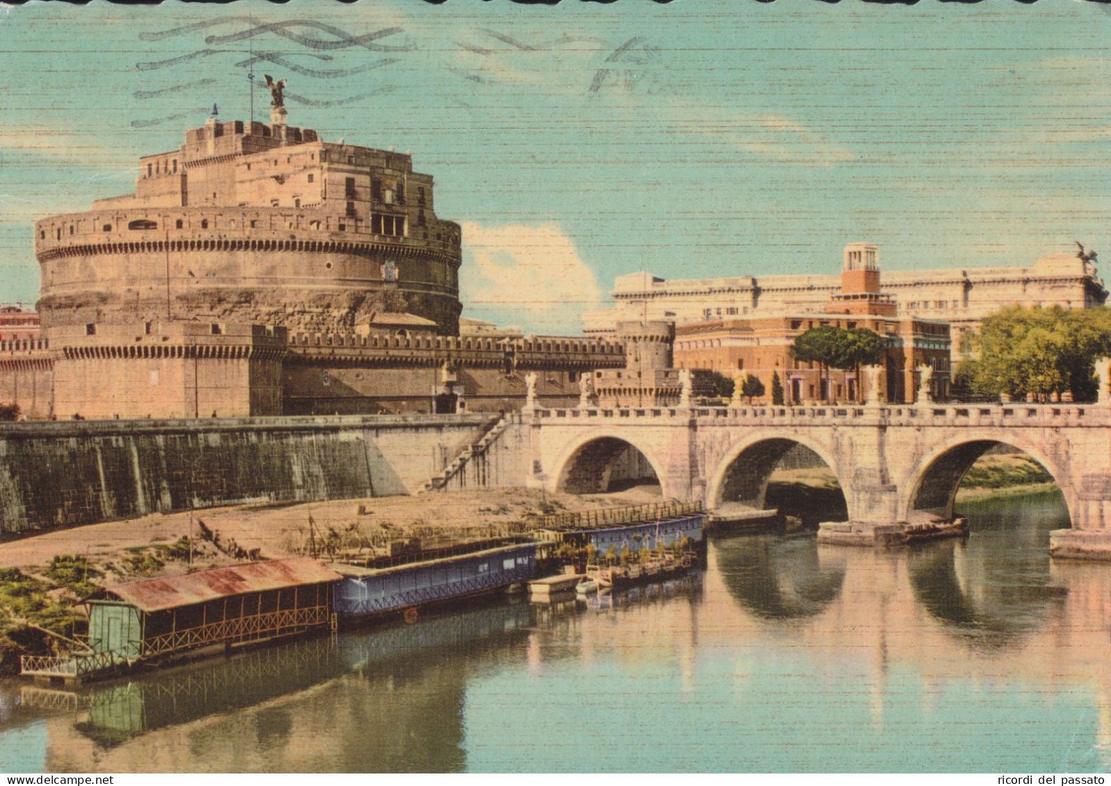 Cartolina Roma - Ponte E Castel Sant'angelo - Castel Sant'Angelo