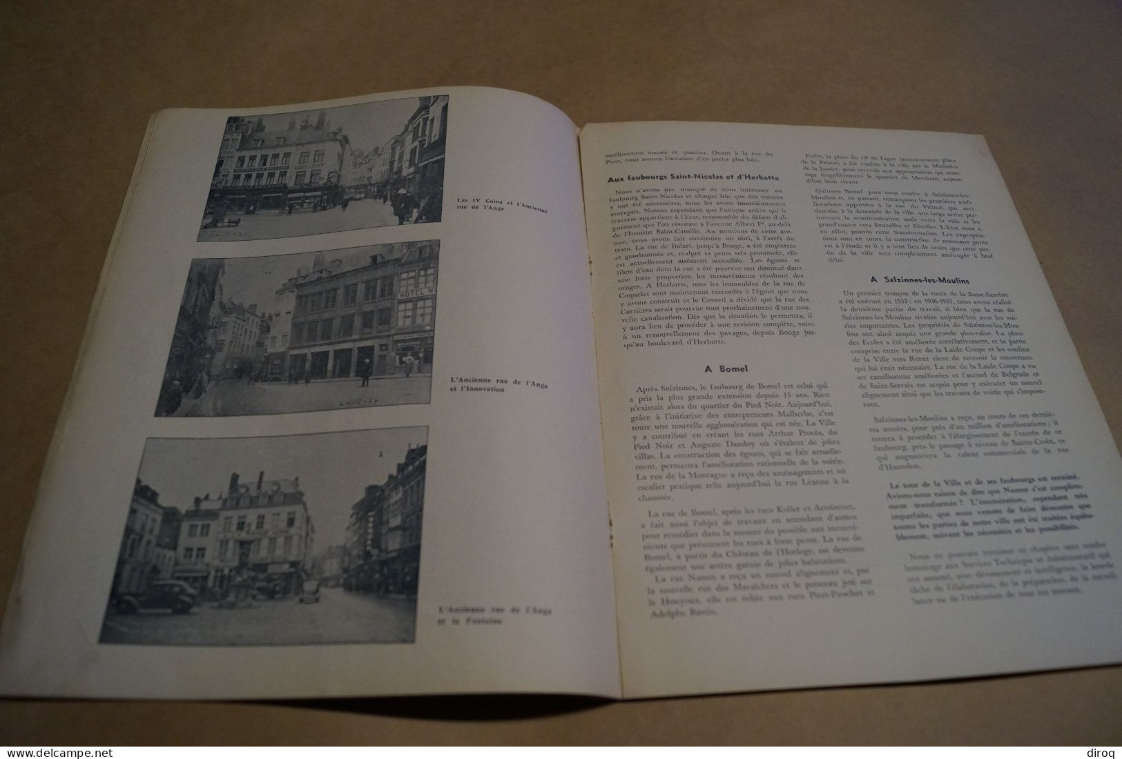 Namur,l'oeuvre d'hier et celle de demain,1934,complet 38 pages, 27 Cm. sur 21,5 Cm.