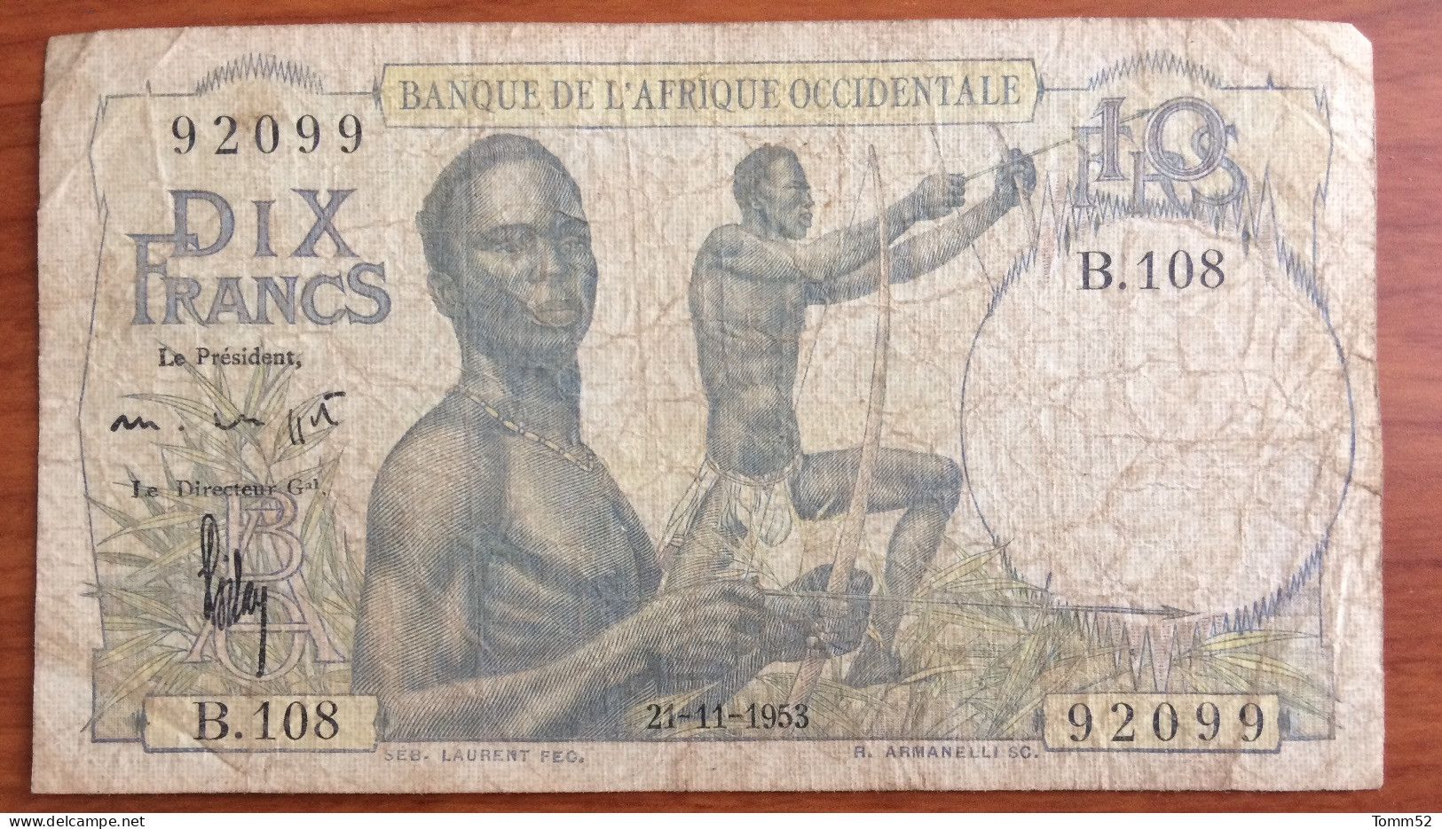 AFRICA OCCIDENTALE 10 Francs 1953. - Other - Africa