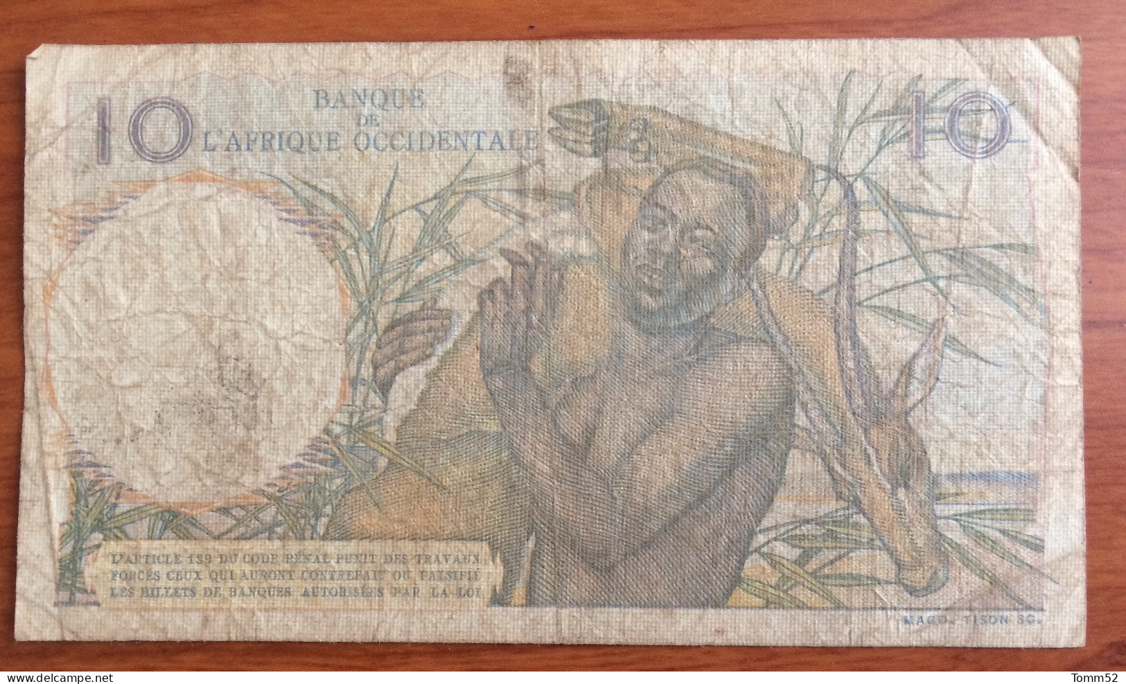 AFRICA OCCIDENTALE 10 Francs 1953. - Other - Africa