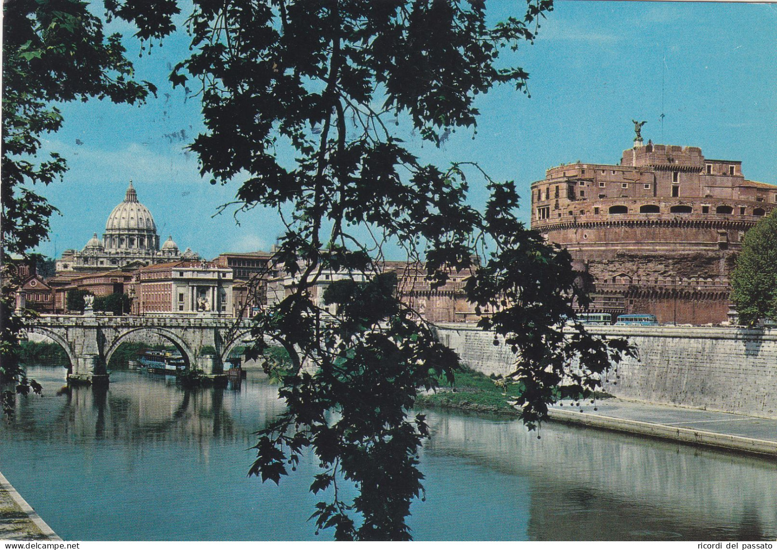 Cartolina Roma - Ponte E Castel Sant'angelo - Castel Sant'Angelo