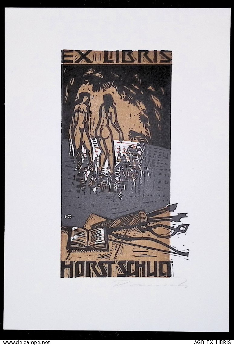 EX LIBRIS HUBERT ROCKENBERGER Per HORST SCHULT L27b-F01 X3/2 - Ex-libris