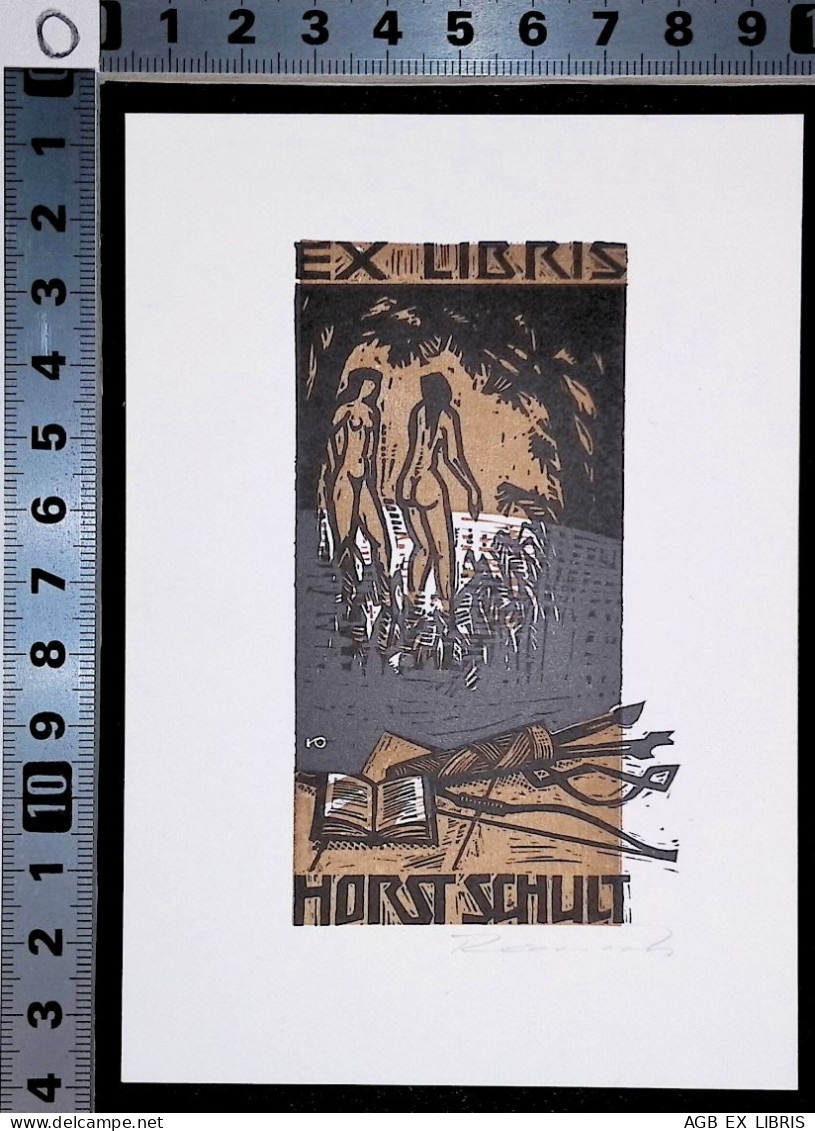 EX LIBRIS HUBERT ROCKENBERGER Per HORST SCHULT L27b-F01 X3/2 - Ex-libris