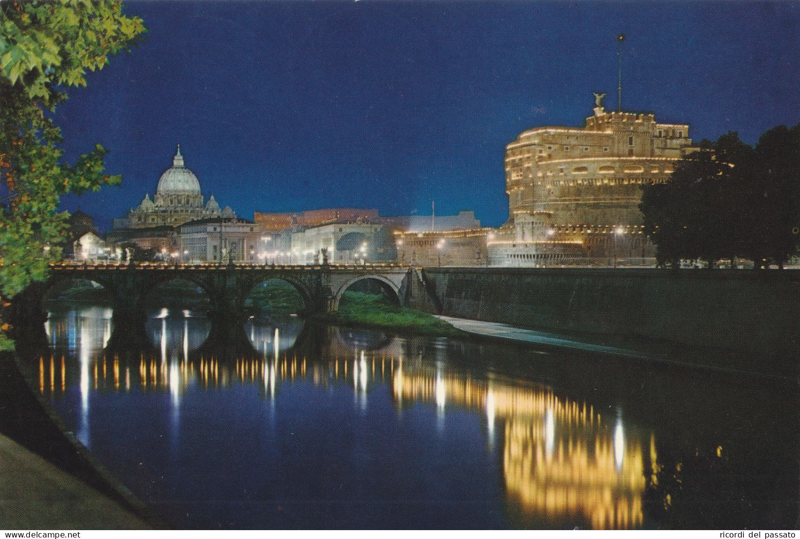 Cartolina Roma - Ponte Sul Tevere E Castel Sant'angelo - Castel Sant'Angelo