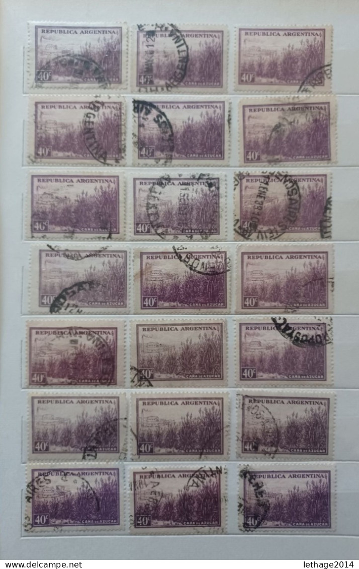 ARGENTINA BIG STOCK 5 ALBUM 1870/1998 CANCEL MNH PERFIN OVERPRINT FRAGMANT TAXE 75 SCANNERS