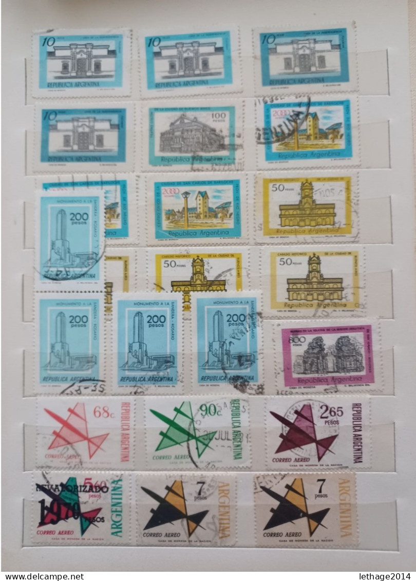 ARGENTINA BIG STOCK 5 ALBUM 1870/1998 CANCEL MNH PERFIN OVERPRINT FRAGMANT TAXE 75 SCANNERS