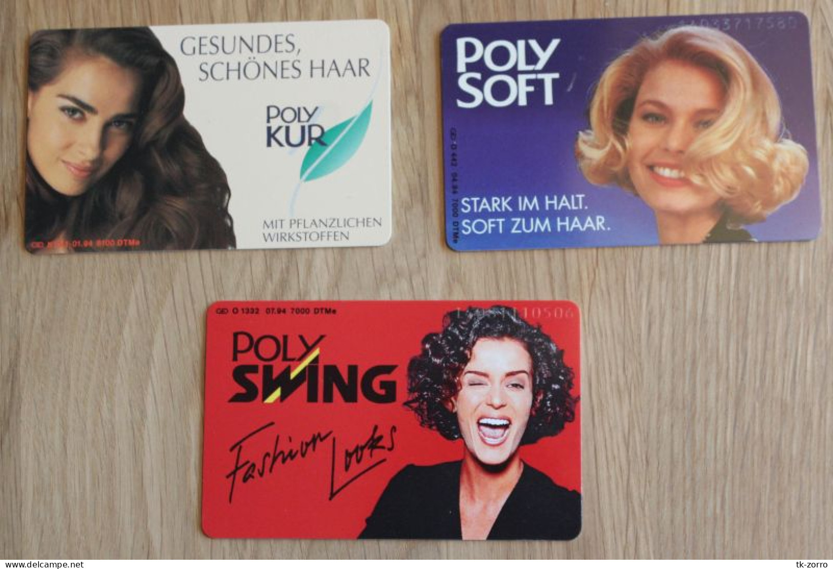 Schwarzkopf Werbetelefonkarten: Poly Swing O 1332, Poly Soft O 442 Und Polykur K 041 Mint/unused An Sammler Abzugeben. - O-Series: Kundenserie Vom Sammlerservice Ausgeschlossen