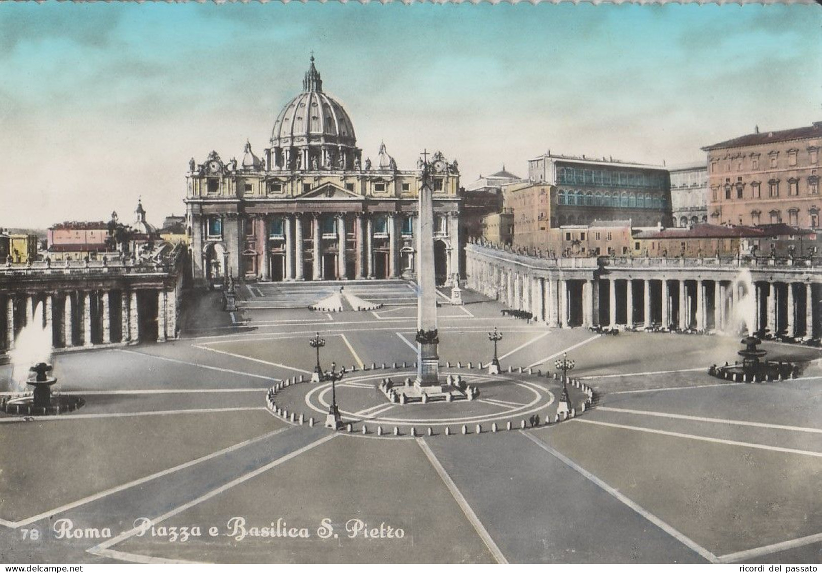Cartolina Roma - Piazza E Basilica S.pietro - San Pietro
