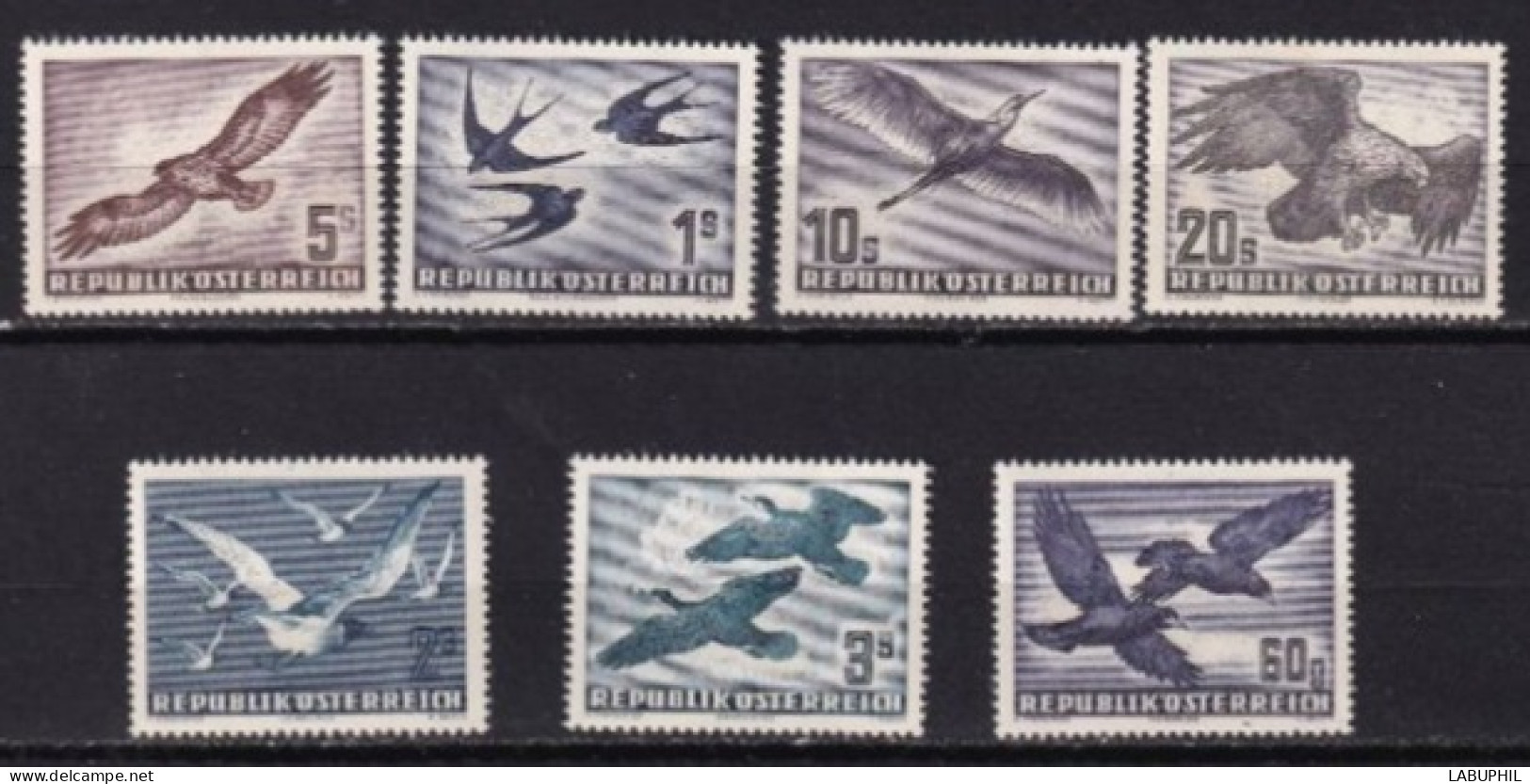 AUTRICHE NEUF MNH **  Poste Aerienne 1950 Oiseaux Birds - Ungebraucht