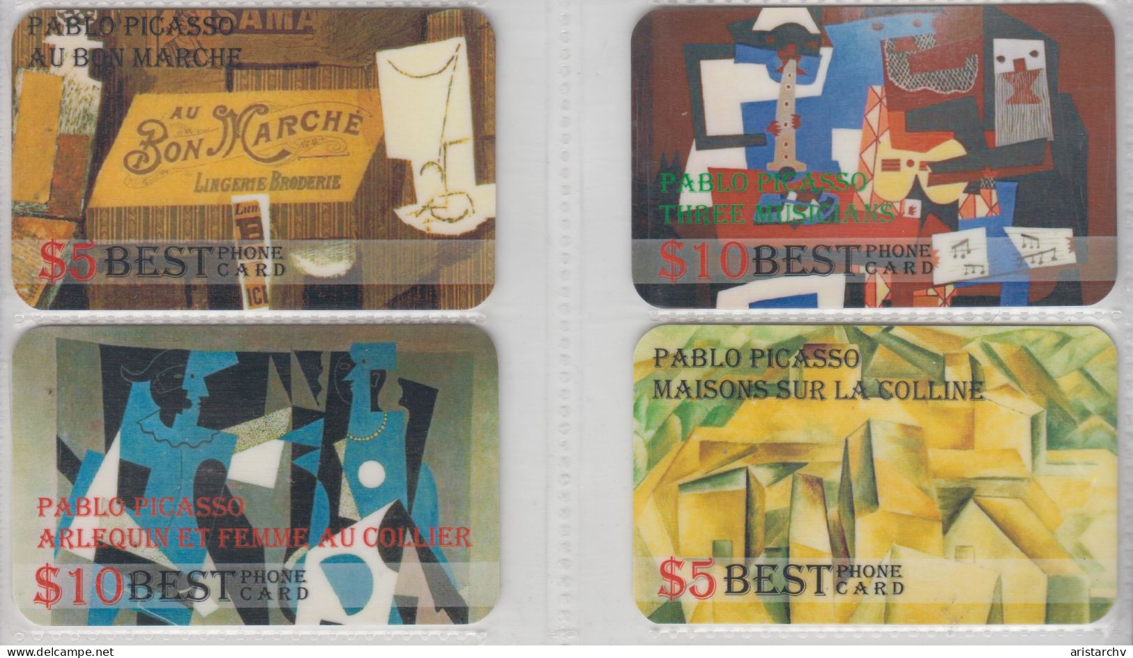 USSA ART PABLO PICASSO 4 CARDS - Schilderijen