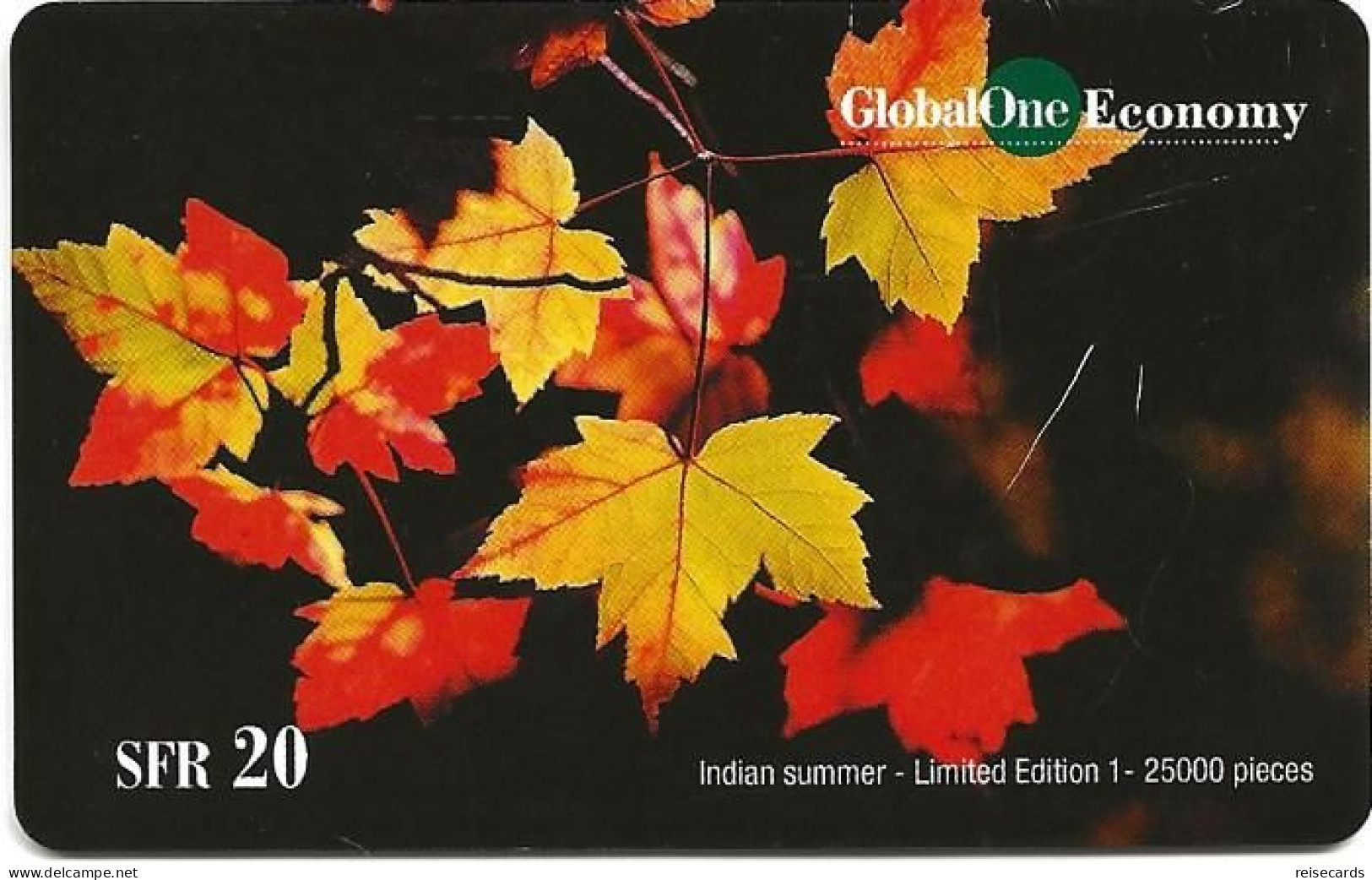 Switzerland: Prepaid GlobalOne - Indian Summer 1 - Switzerland