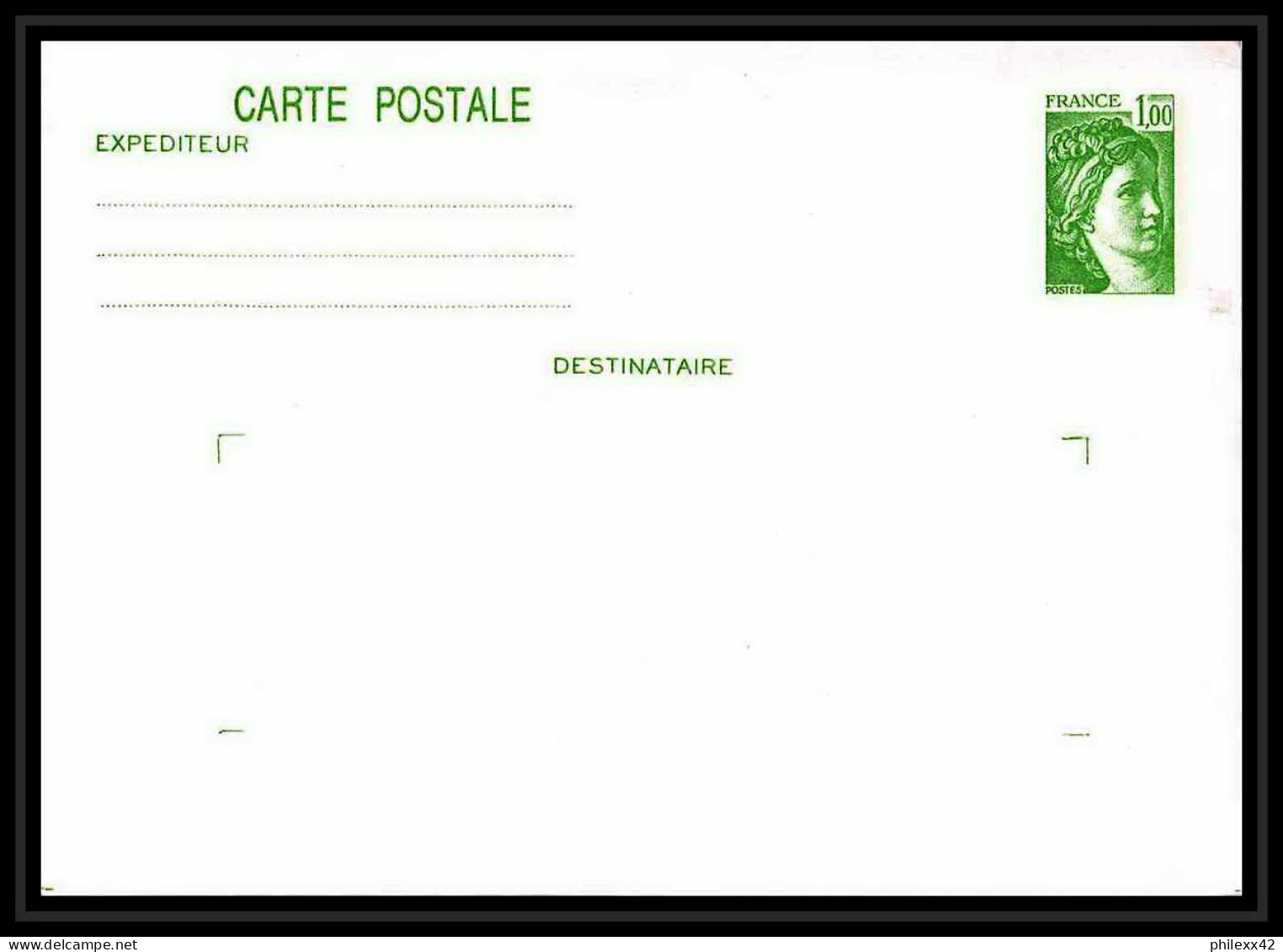 0701 France Entier postal Stationery Prêt-à-Poster LOT 11 ENTIERS POSTAUX AU Type sabine