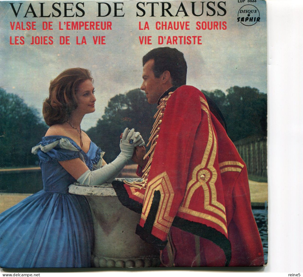 VALSES DE STRAUSS >> VALSE DE L'EMPEREUR LA CHAUVE-SOURIS JOIE DE LA VIE >> VINYLE & POCHETTE BON USAGE REF-LEX-80-80A - Opera / Operette