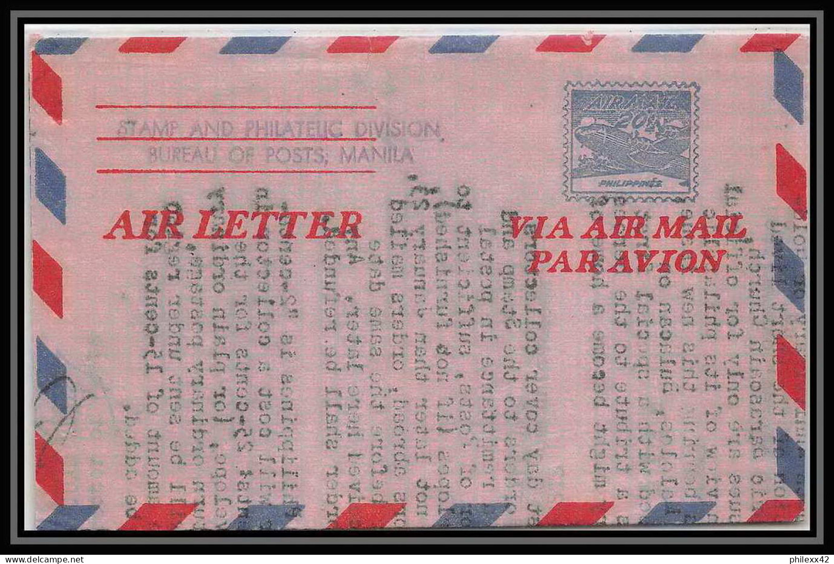 1865/ Philippines (pilipinas) Entier Stationery Aérogramme Air Letter N°3 - Filipinas