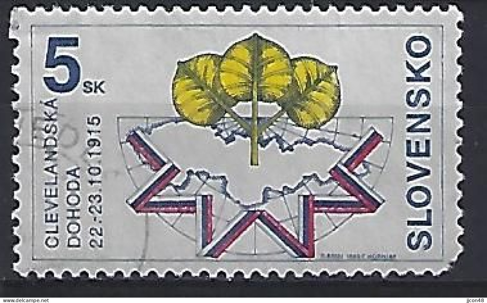 Slovakia 1995  Cleveland Agreement (o) Mi.240 - Gebraucht