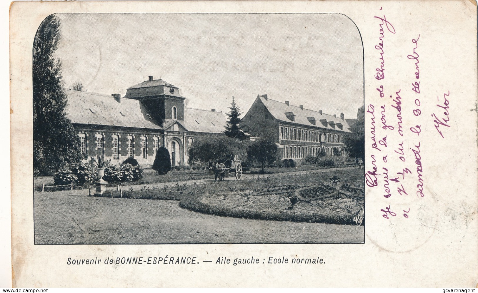 BONNE ESPERANCE   AILE GAUCHE  ECOLE NORMALE          2 SCANS - Binche