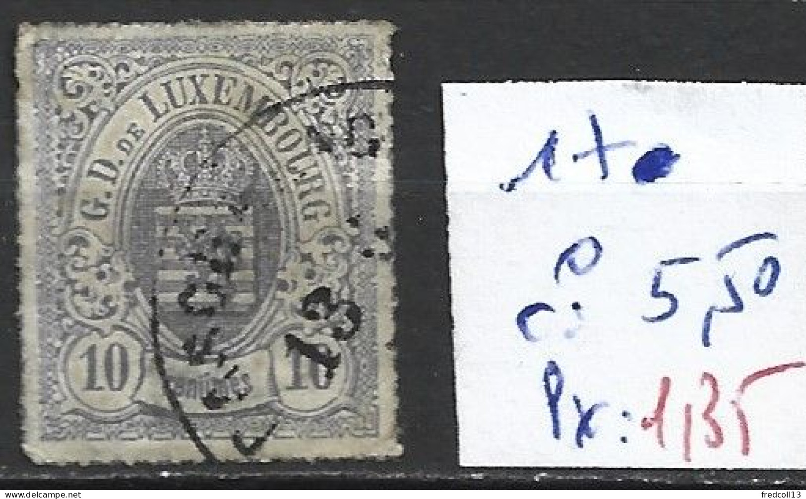 LUXEMBOURG 17 Oblitéré Côte 5.50 € ( 1 Clair ) - 1859-1880 Coat Of Arms