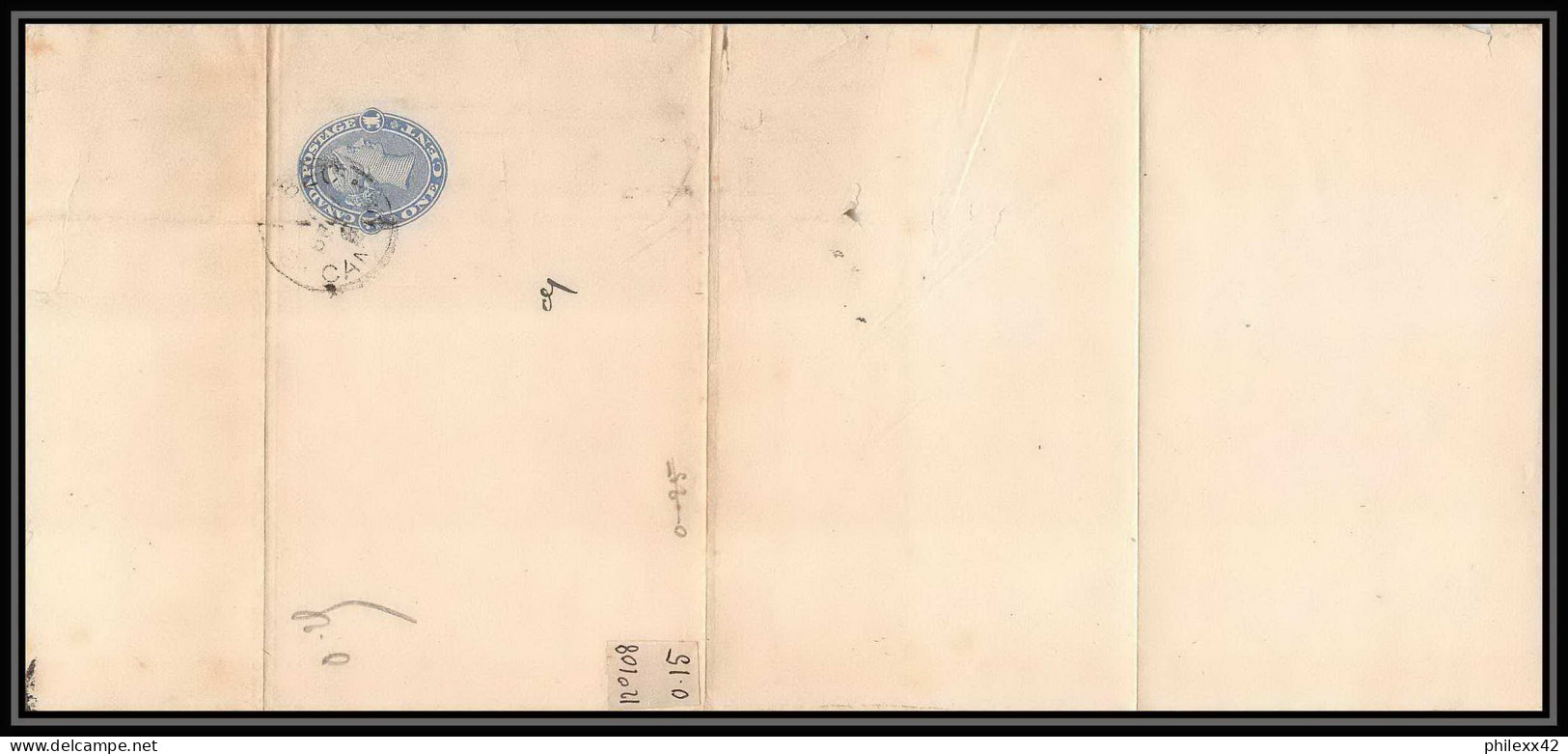 3220/ Canada Entier Stationery Bande Journal Newspapers Wrapper N°4 - 1860-1899 Regno Di Victoria