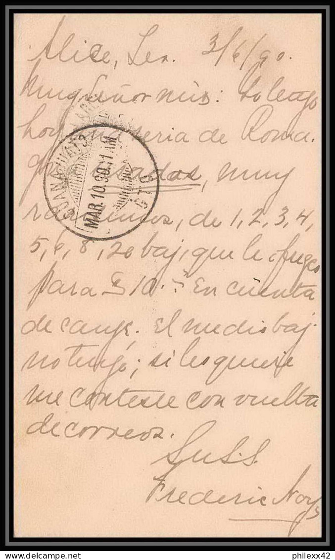 3258/ USA Entier Stationery Carte Postale (postcard) N°8 Pour Guanajuato Mexico 1890 - ...-1900