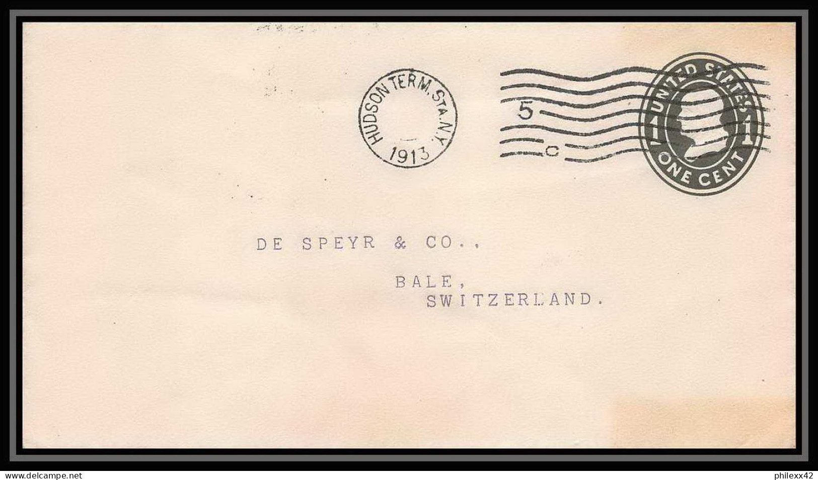 3273/ USA Entier Stationery Enveloppe (cover) 1913 - 1901-20