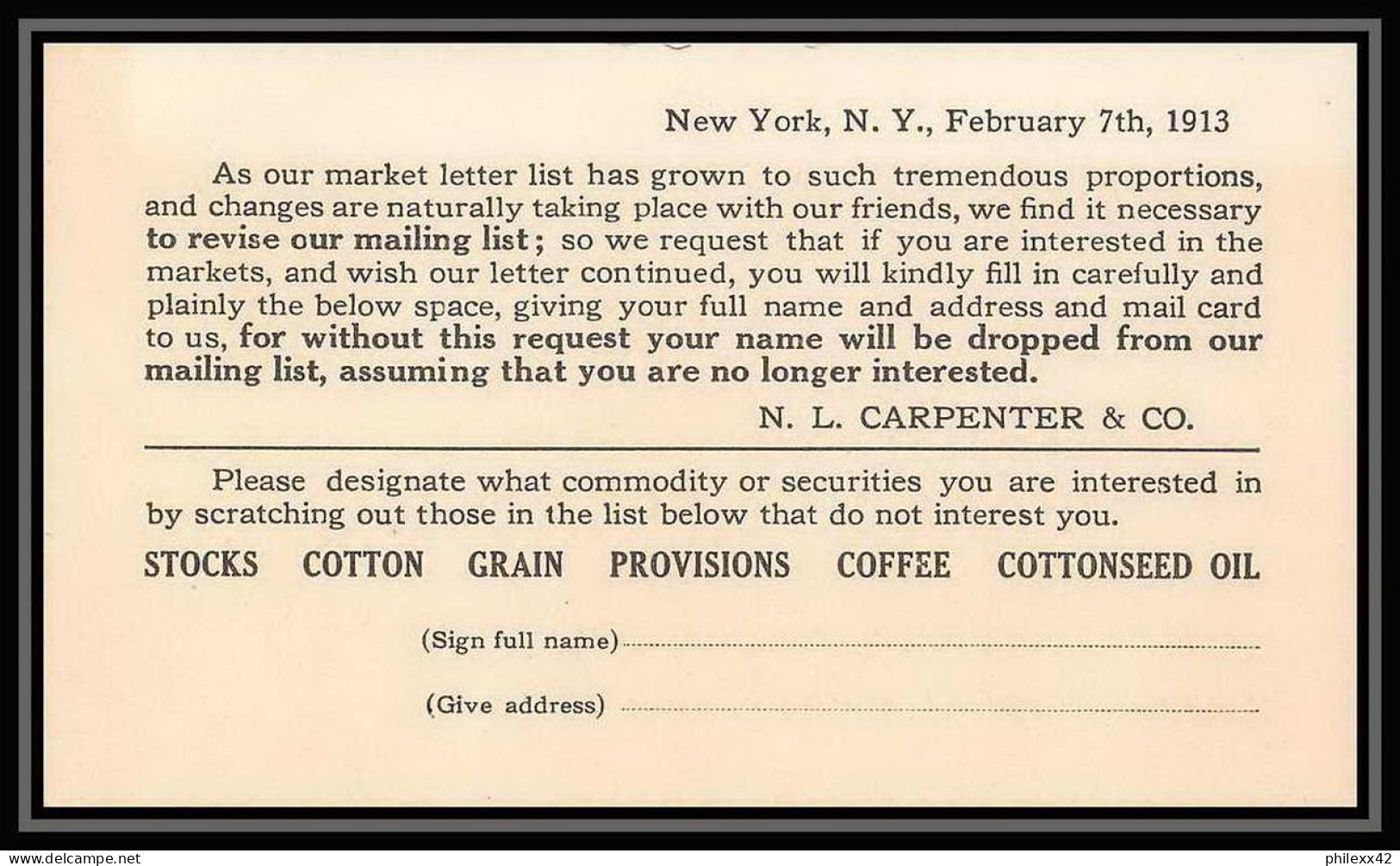3281/ USA Entier Stationery Carte Postale (postcard) 1913 - 1901-20