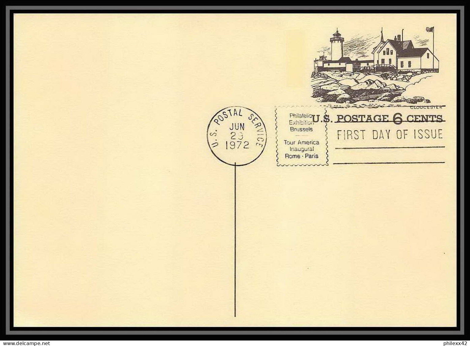 3372/ USA Entier Stationery Carte Postale (postcard) Tourism 72 Gloucester - 1961-80