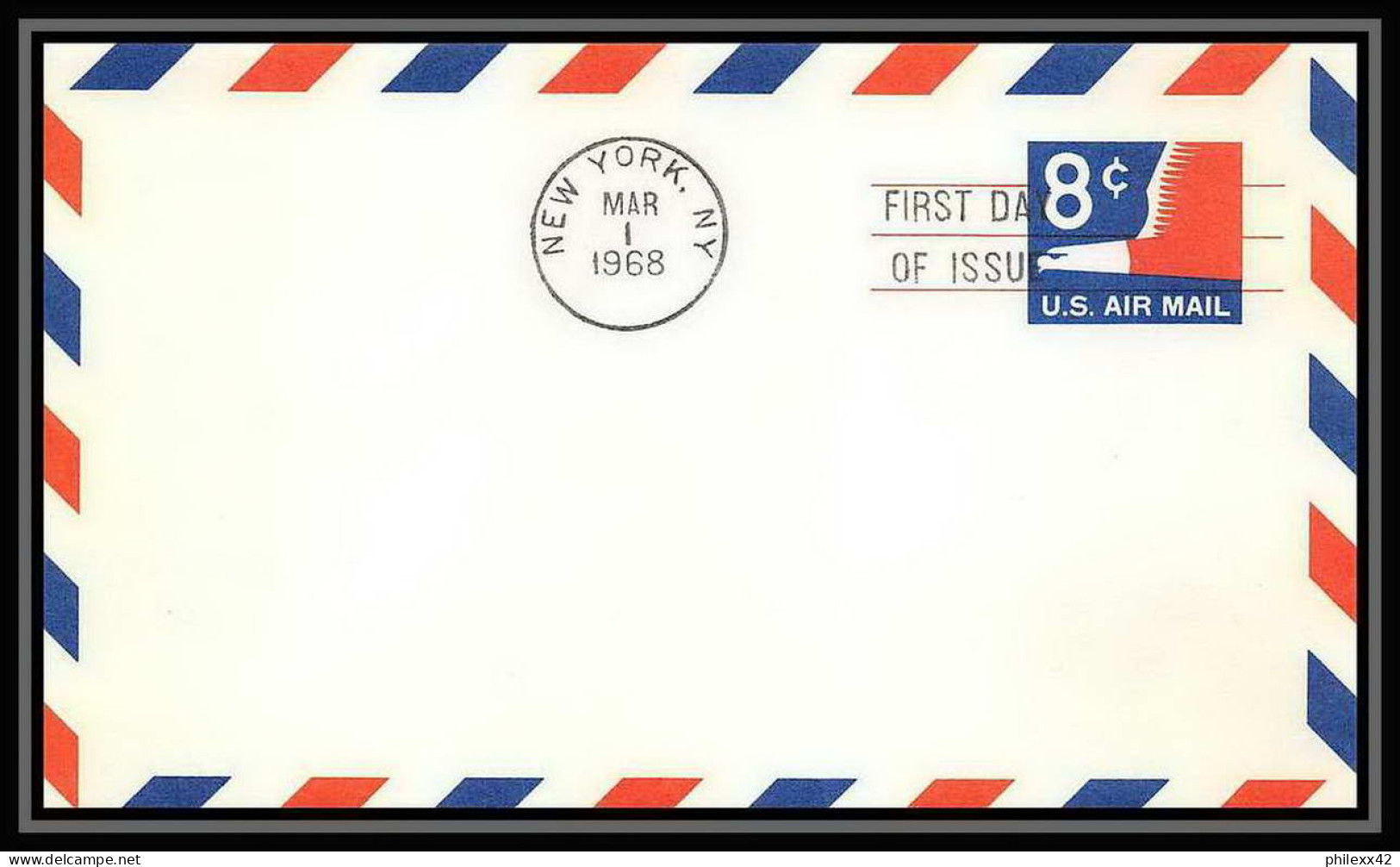 3381/ USA Entier Stationery Carte Postale (postcard) Fdc 1968 New York - 1941-60