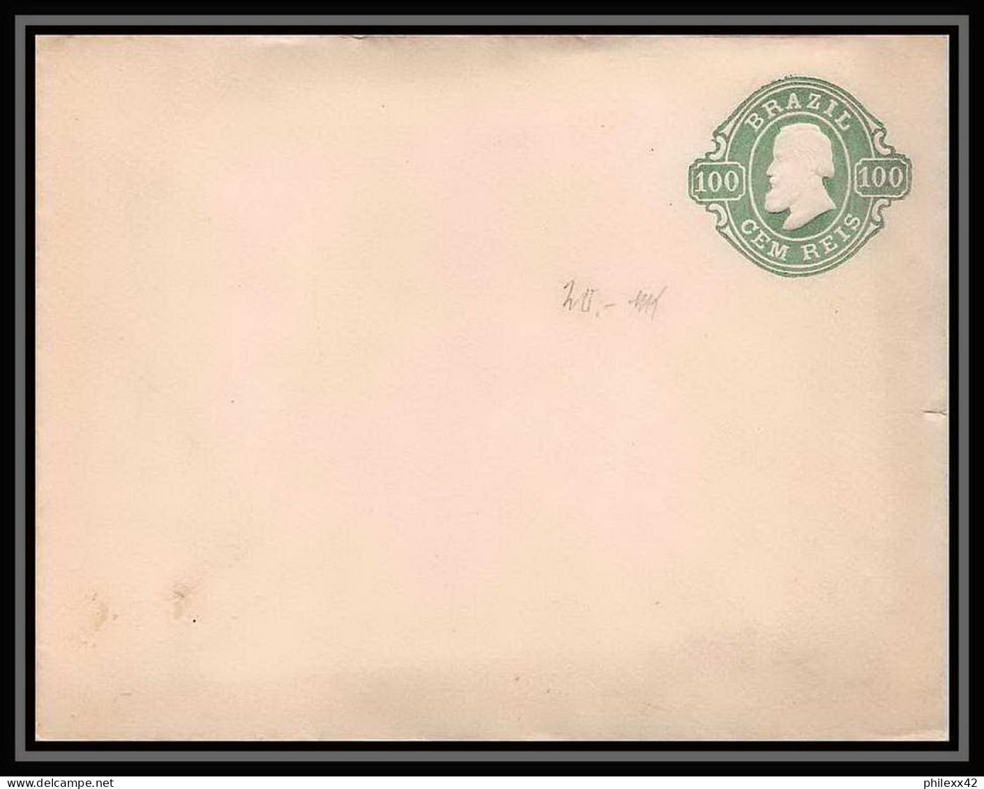 4021/ Brésil (brazil) Entier Stationery Enveloppe (cover) N°1 Neuf (mint) 1867 - Ganzsachen