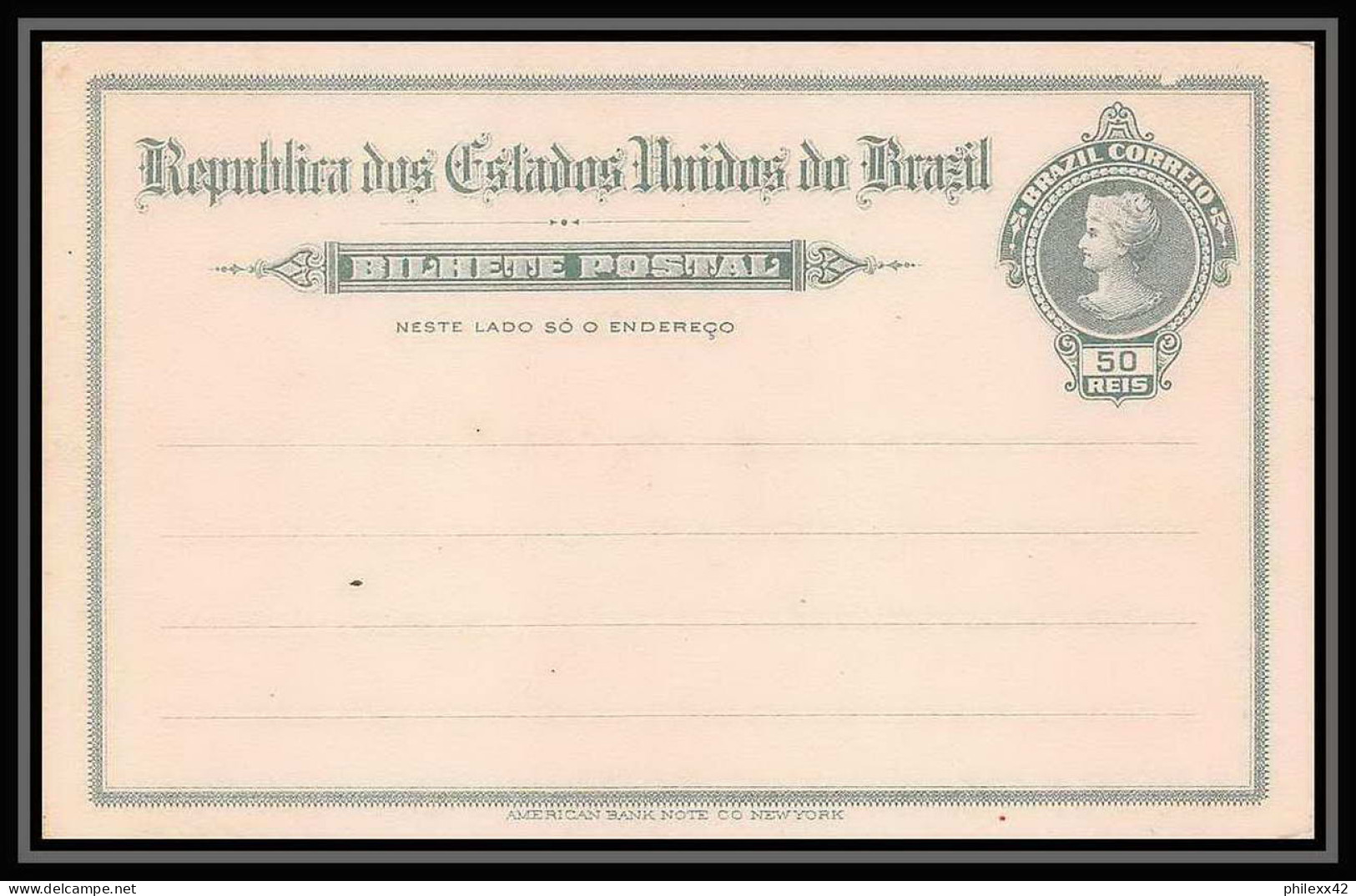 4033/ Brésil (brazil) Entier Stationery Carte Postale (postcard) N°31 Neuf (mint)  - Postwaardestukken