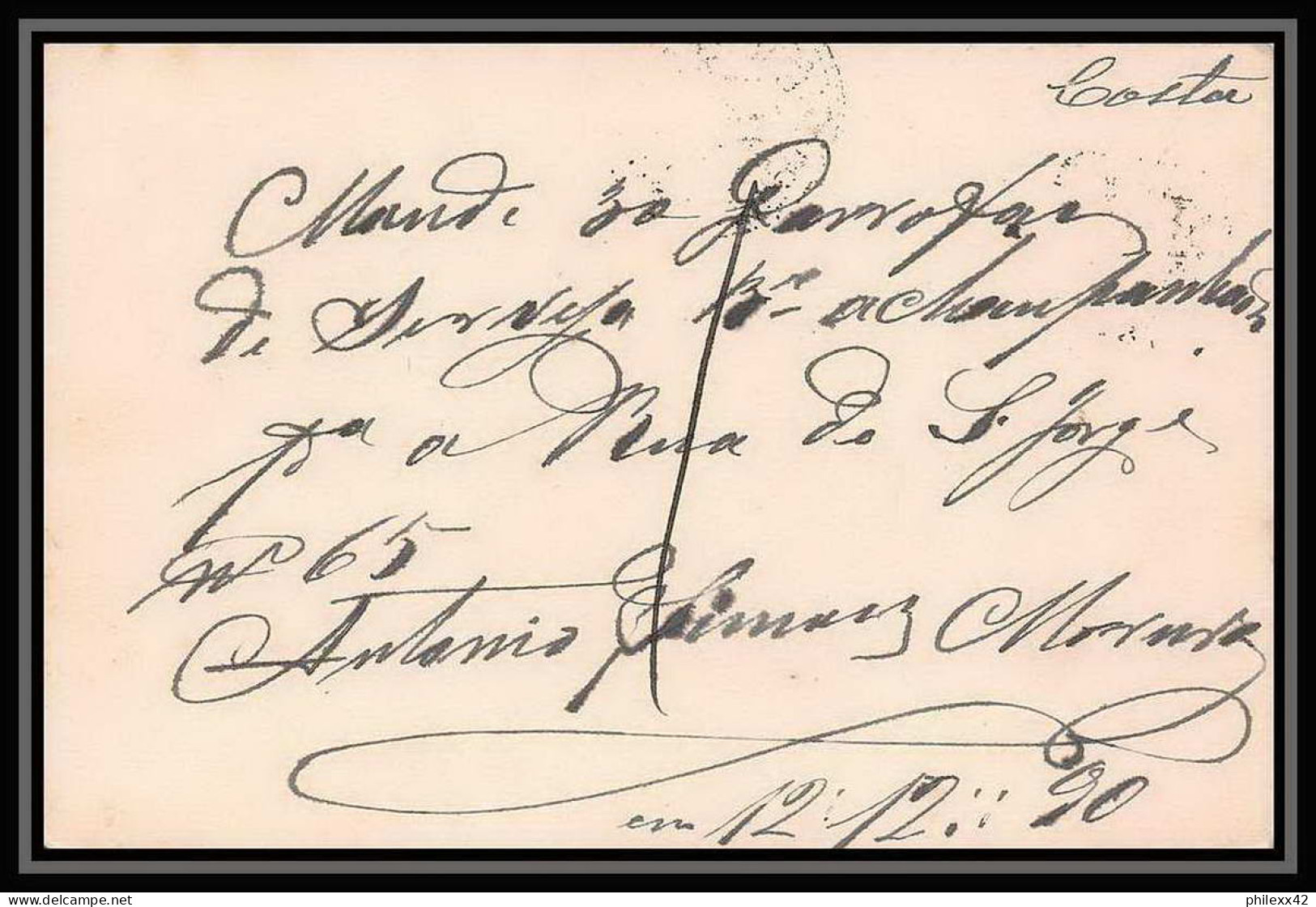 4064/ Brésil (brazil) Entier Stationery Carte Postale (postcard) N°12 1890  - Ganzsachen