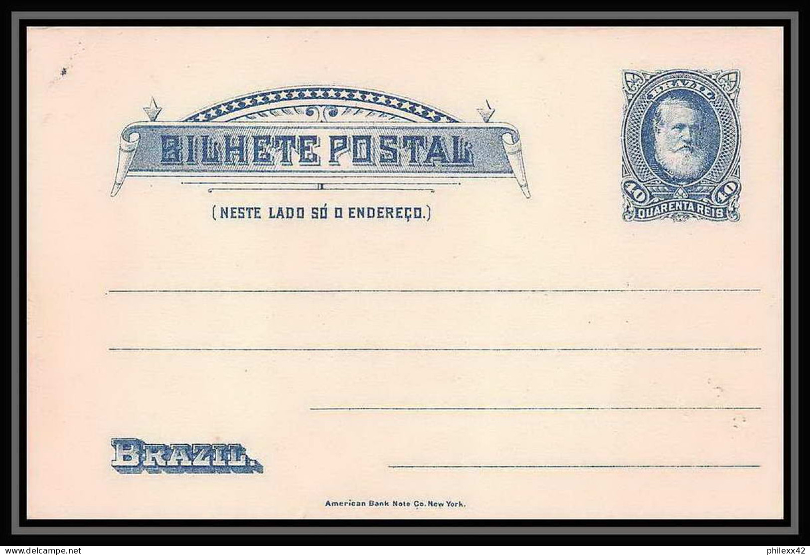 4066/ Brésil (brazil) Entier Stationery Carte Postale (postcard) N°12 Neuf (mint) 1889 - Entiers Postaux