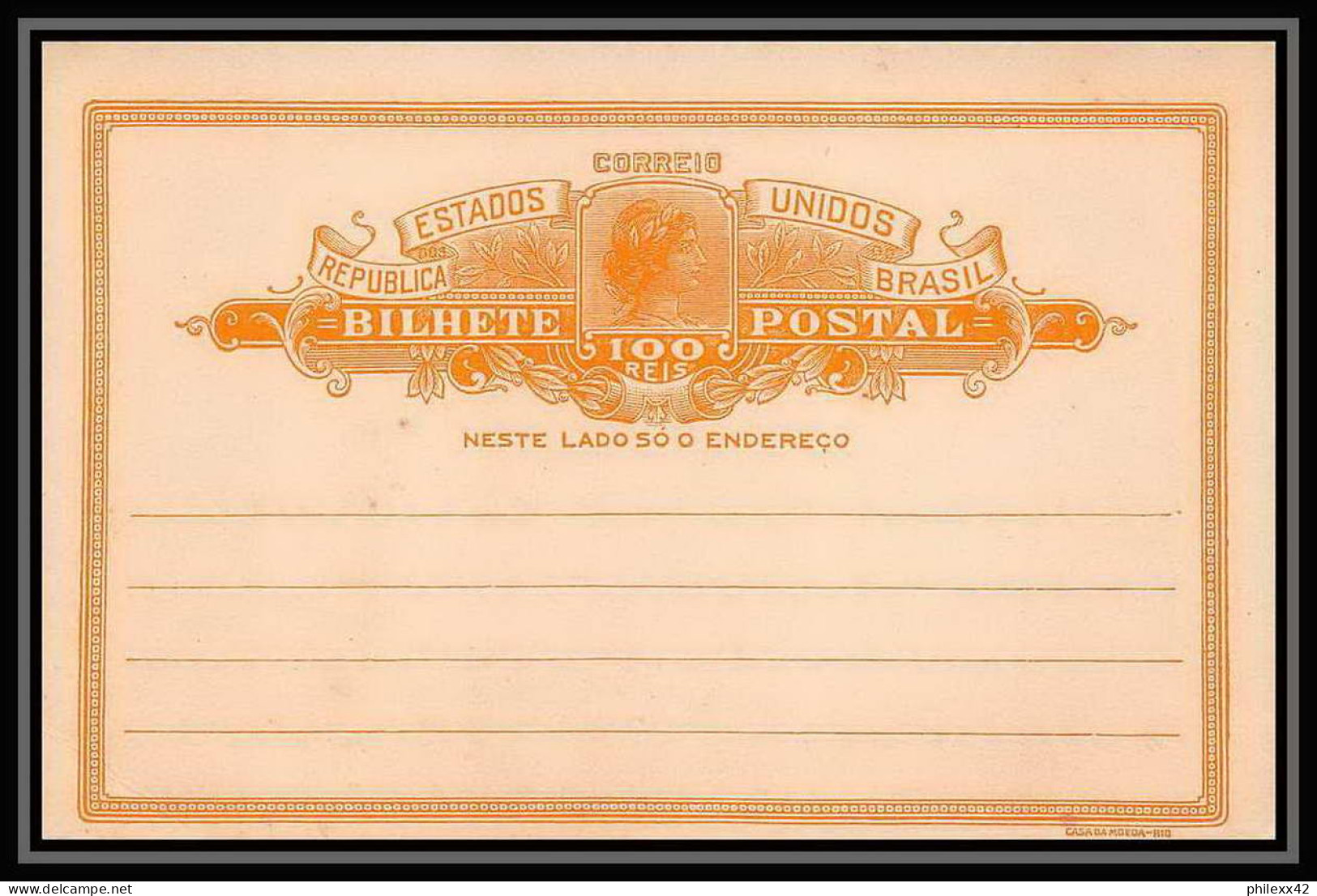 4074/ Brésil (brazil) Entier Stationery Carte Postale (postcard) N°50 Neuf (mint) 1932 - Postal Stationery