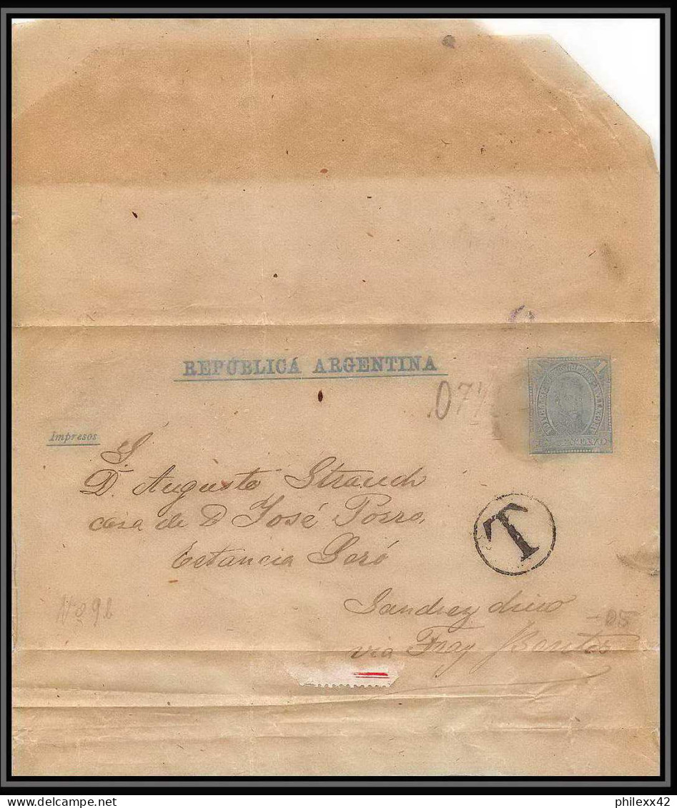 4094/ Argentine (Argentina) Entier Stationery Bande Pour Journal Newspapers Wrapper N°9 Taxé  - Entiers Postaux