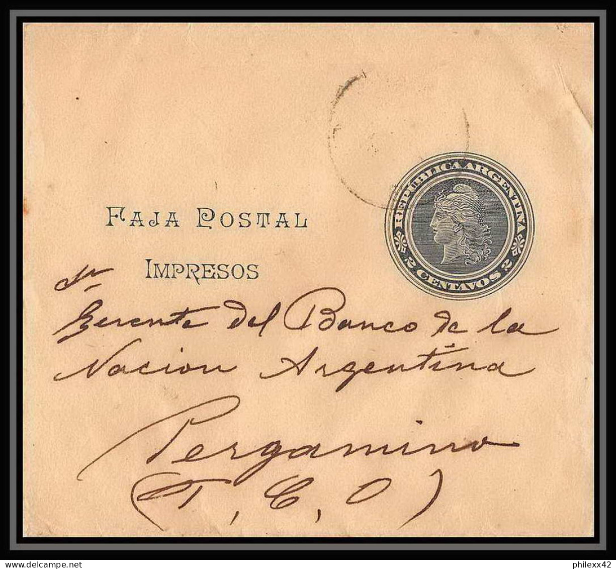 4107/ Argentine (Argentina) Entier Stationery Bande Pour Journal Newspapers Wrapper  - Entiers Postaux