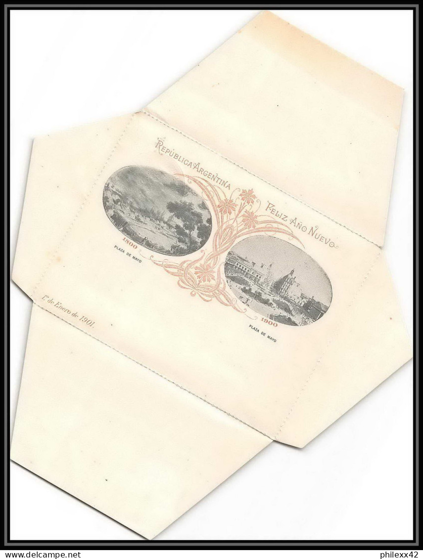 4124/ Argentine (Argentina) Entier Stationery Enveloppe (cover) 5c Blue Rare Neuf (mint) Tb - Postwaardestukken