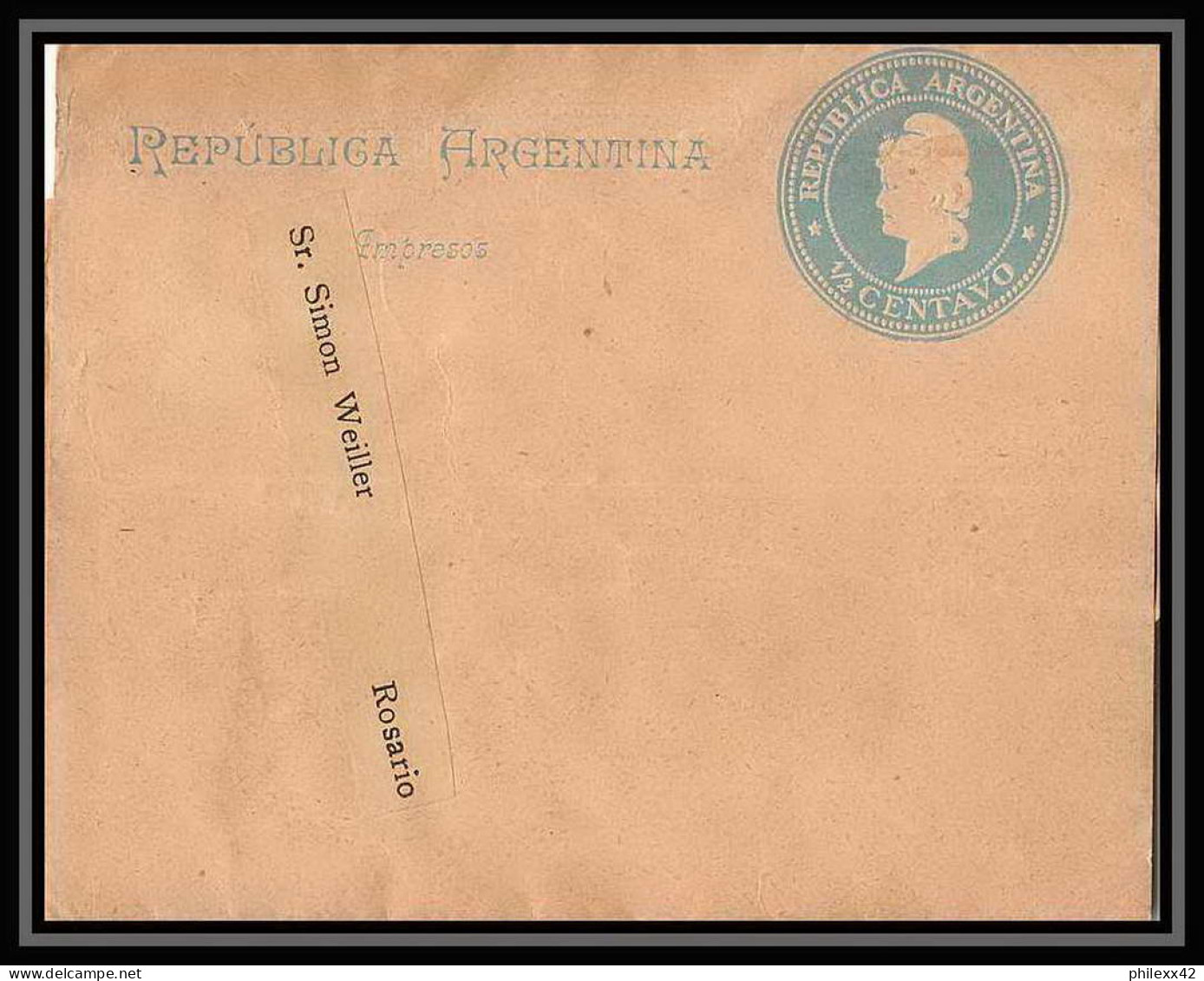 4145/ Argentine (Argentina) Entier Stationery Bande Pour Journal Newspapers Wrapper N°19  - Entiers Postaux