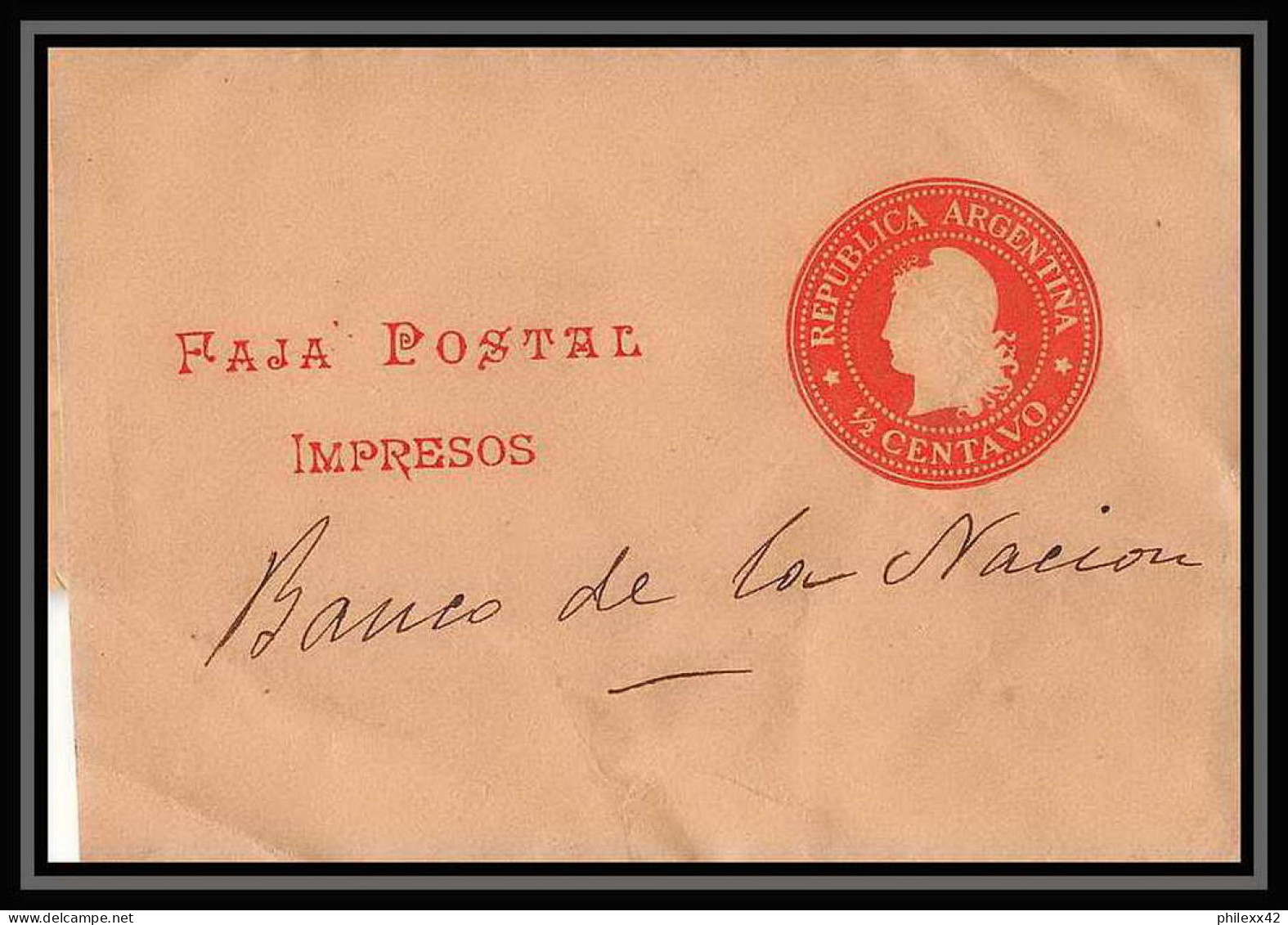 4148/ Argentine (Argentina) Entier Stationery Bande Pour Journal Newspapers Wrapper N°23 - Postal Stationery