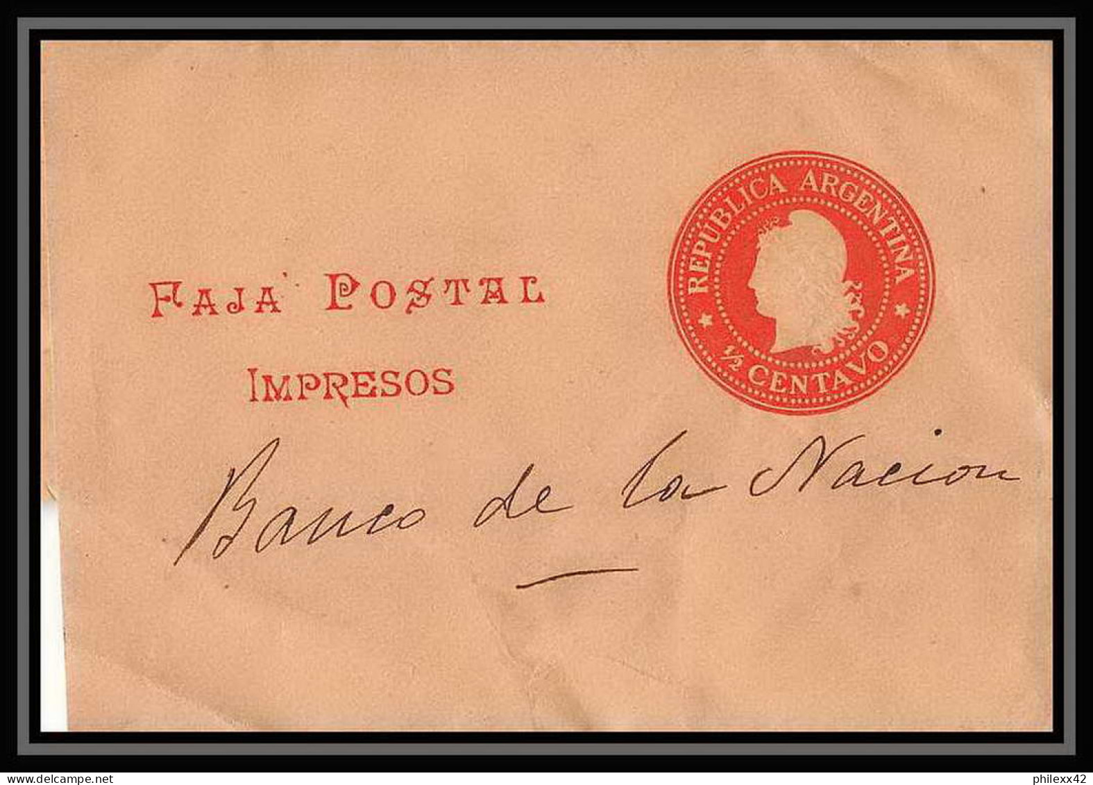 4148/ Argentine (Argentina) Entier Stationery Bande Pour Journal Newspapers Wrapper N°23 - Entiers Postaux