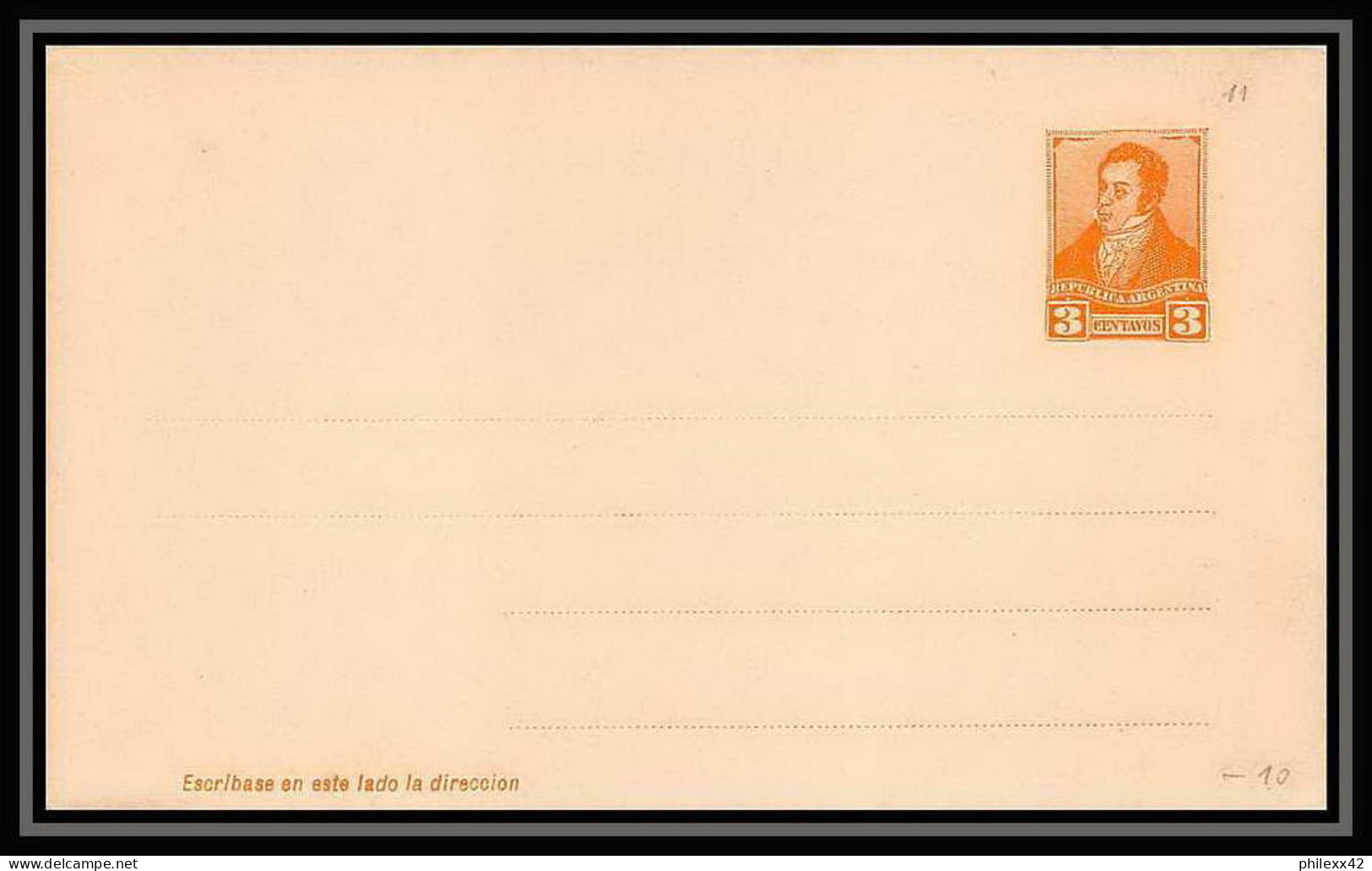 4179/ Argentine (Argentina) Entier Stationery Carte Postale (postcard) N°13 Neuf (mint) Tb - Postwaardestukken