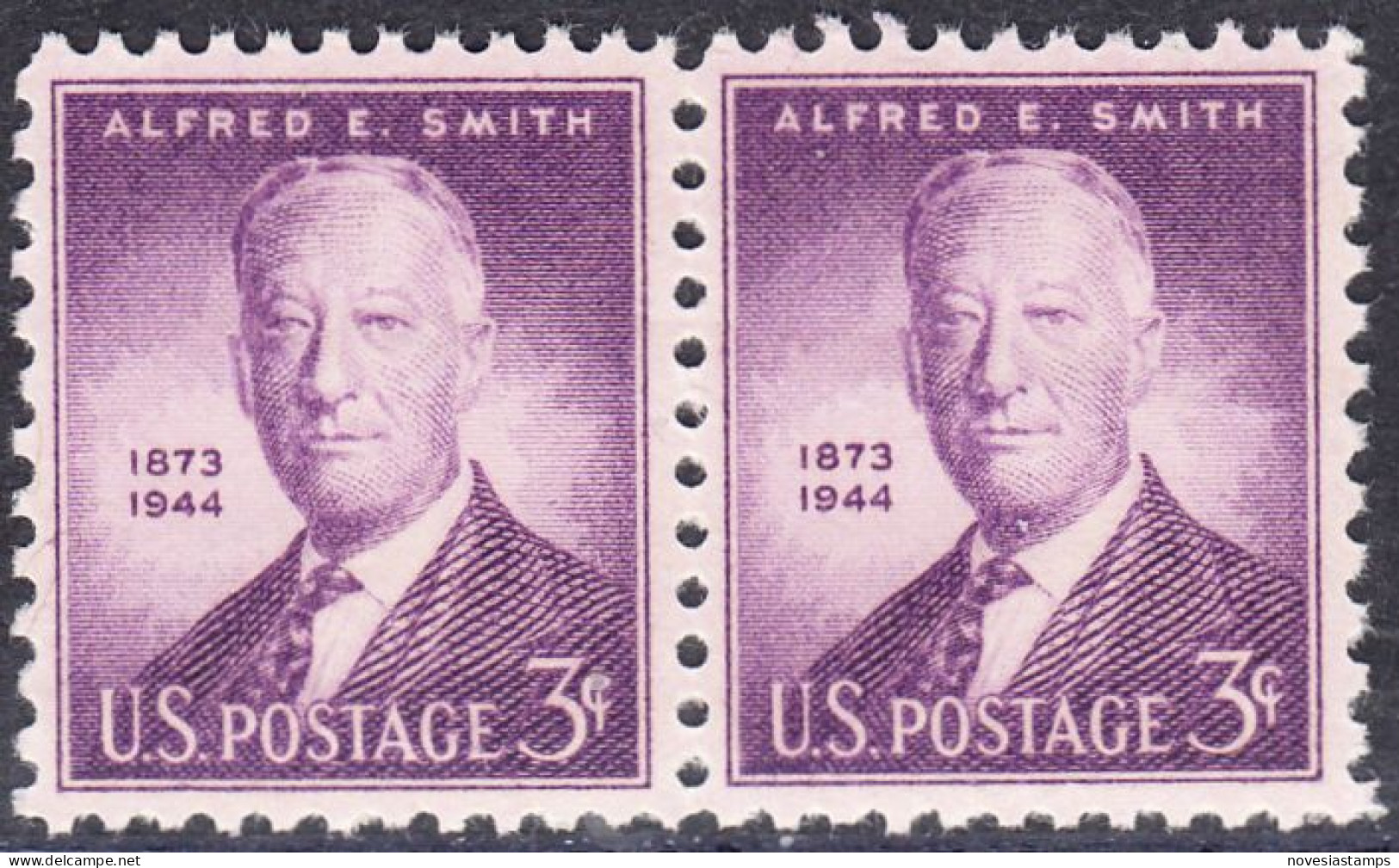 !a! USA Sc# 0937 MNH Horiz.PAIR (a2) - Alfred E. Smith - Ungebraucht